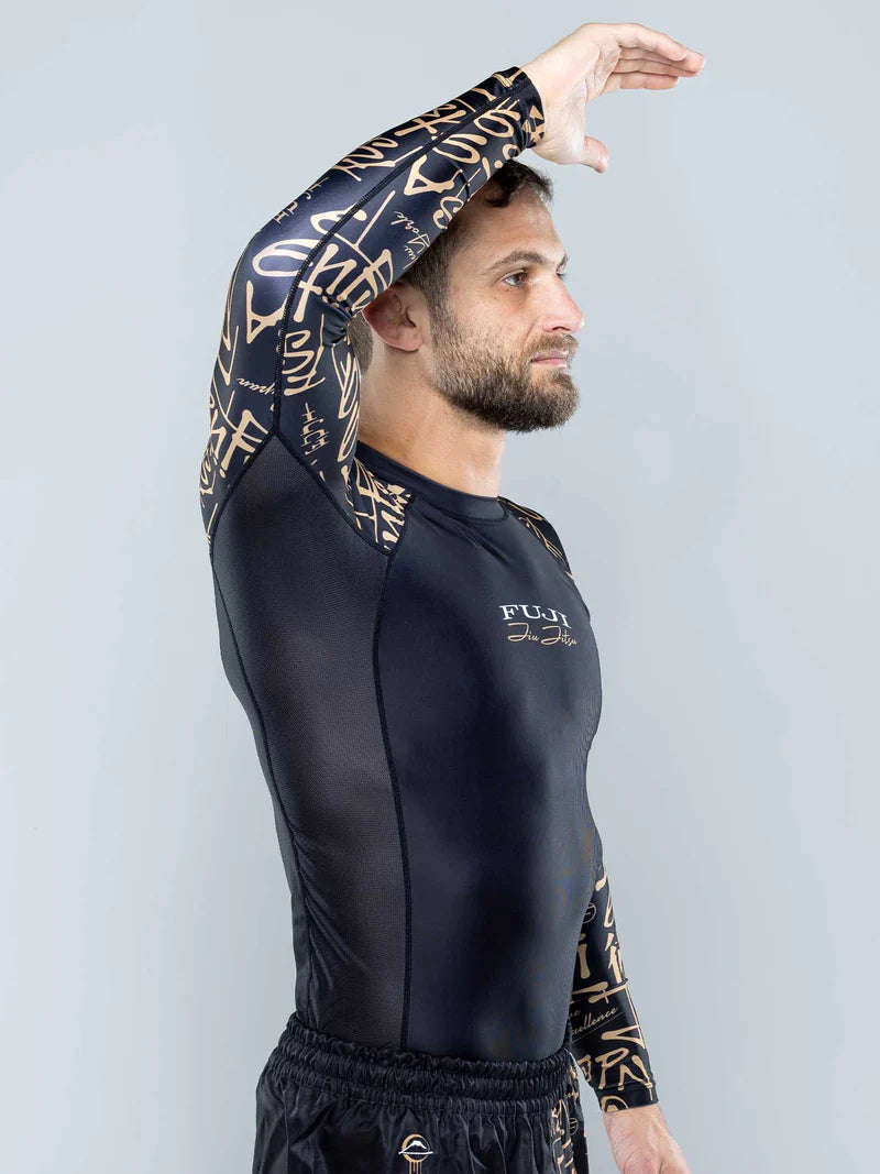 Shinobi Long Sleeve Rashguard Black by Fuji
