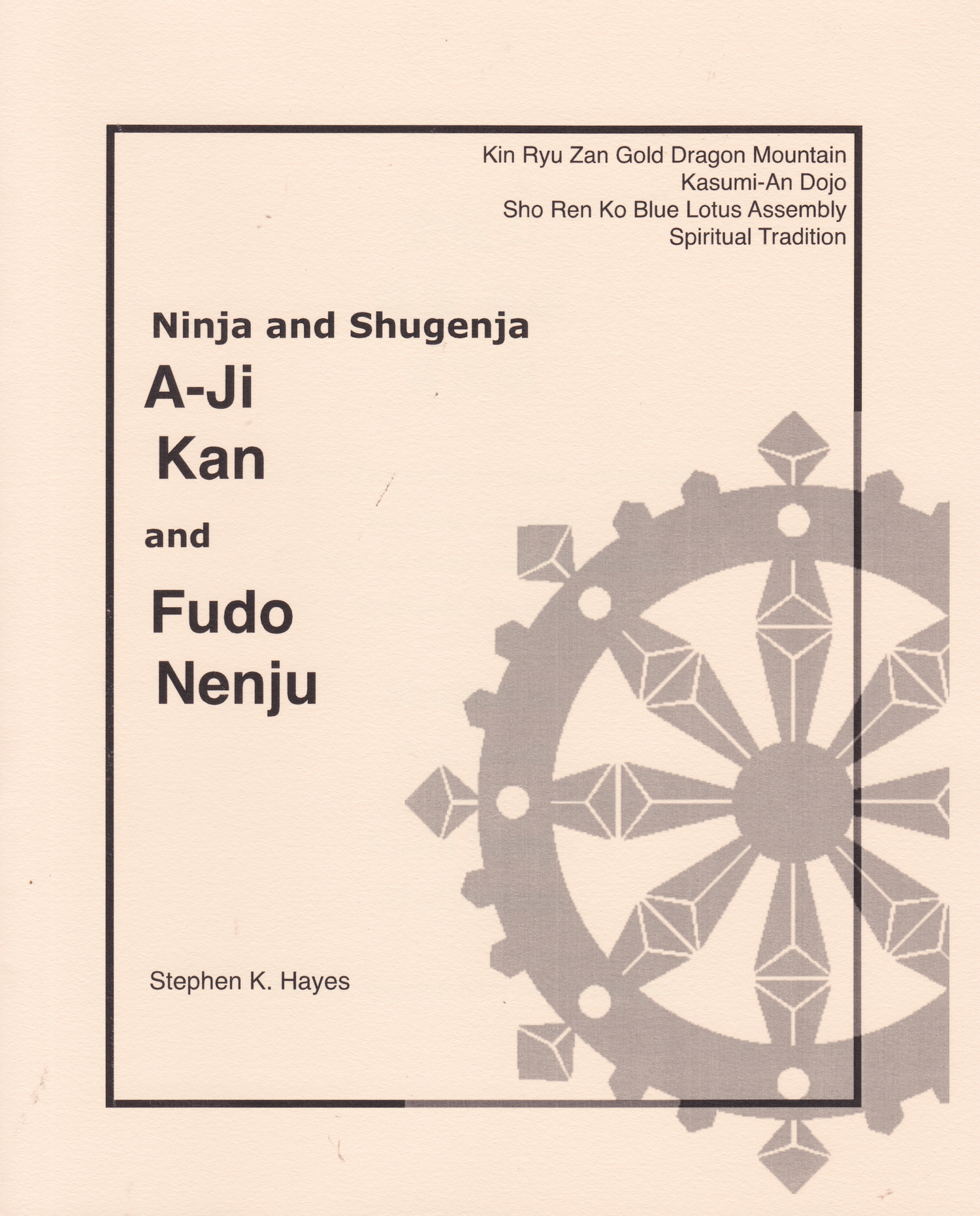 Shugendo Two Advanced Meditations Handbook by Stephen Hayes
