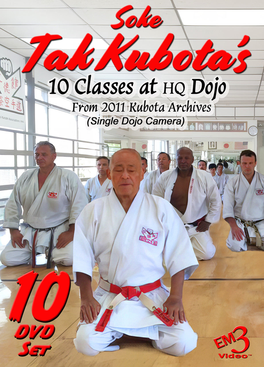 Soke Tak Kubota’s 10 Dojo (HQ) Classes Series 10 DVD Set