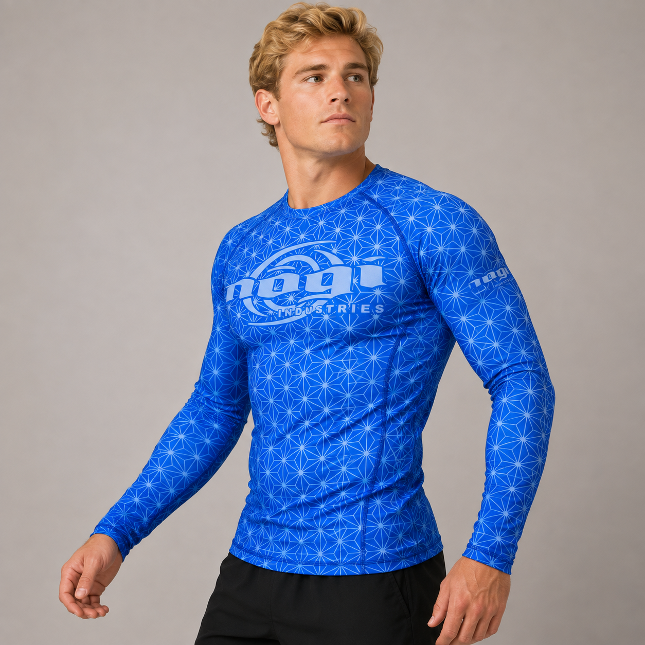Spectral Long Sleeve Rank Rashguard - Blue (LS) by Nogi Industries