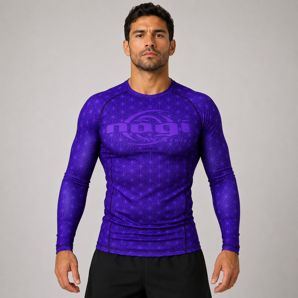 Spectral Long Sleeve Rank Rashguard - Purple (LS) by Nogi Industries