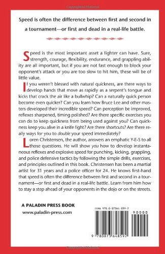 Speed Training Book by Loren Christensen (Preowned)