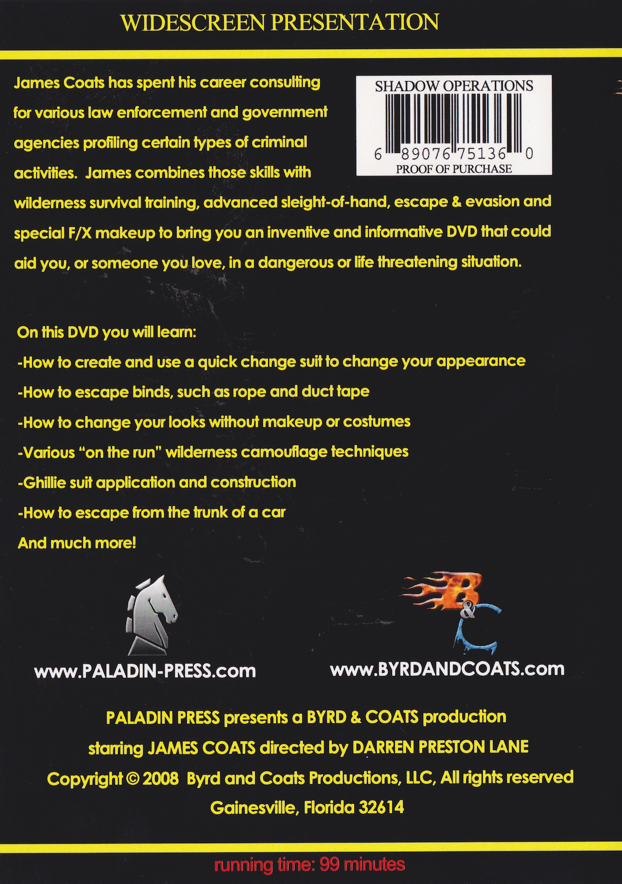Spook School: Shadow Operations DVD by James Coats
