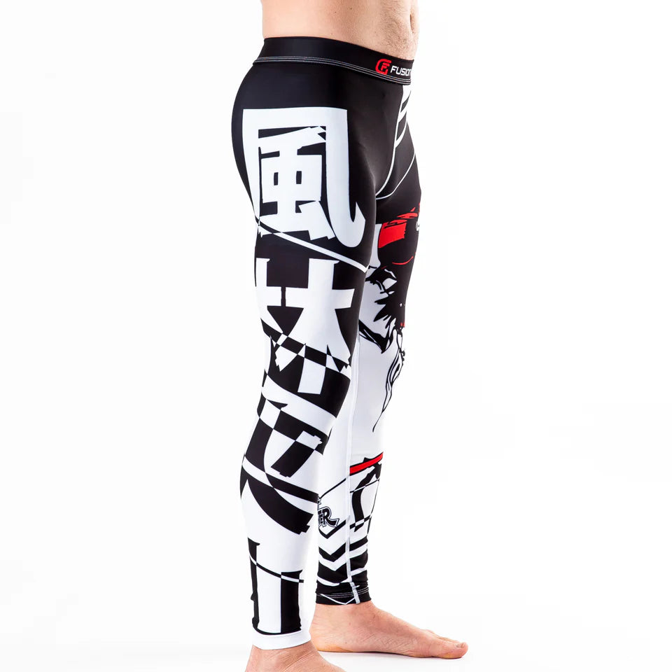 Street Fighter Ryu BJJ Spats (Tights) (Officially Licensed)(KIDS SMALL ONLY)