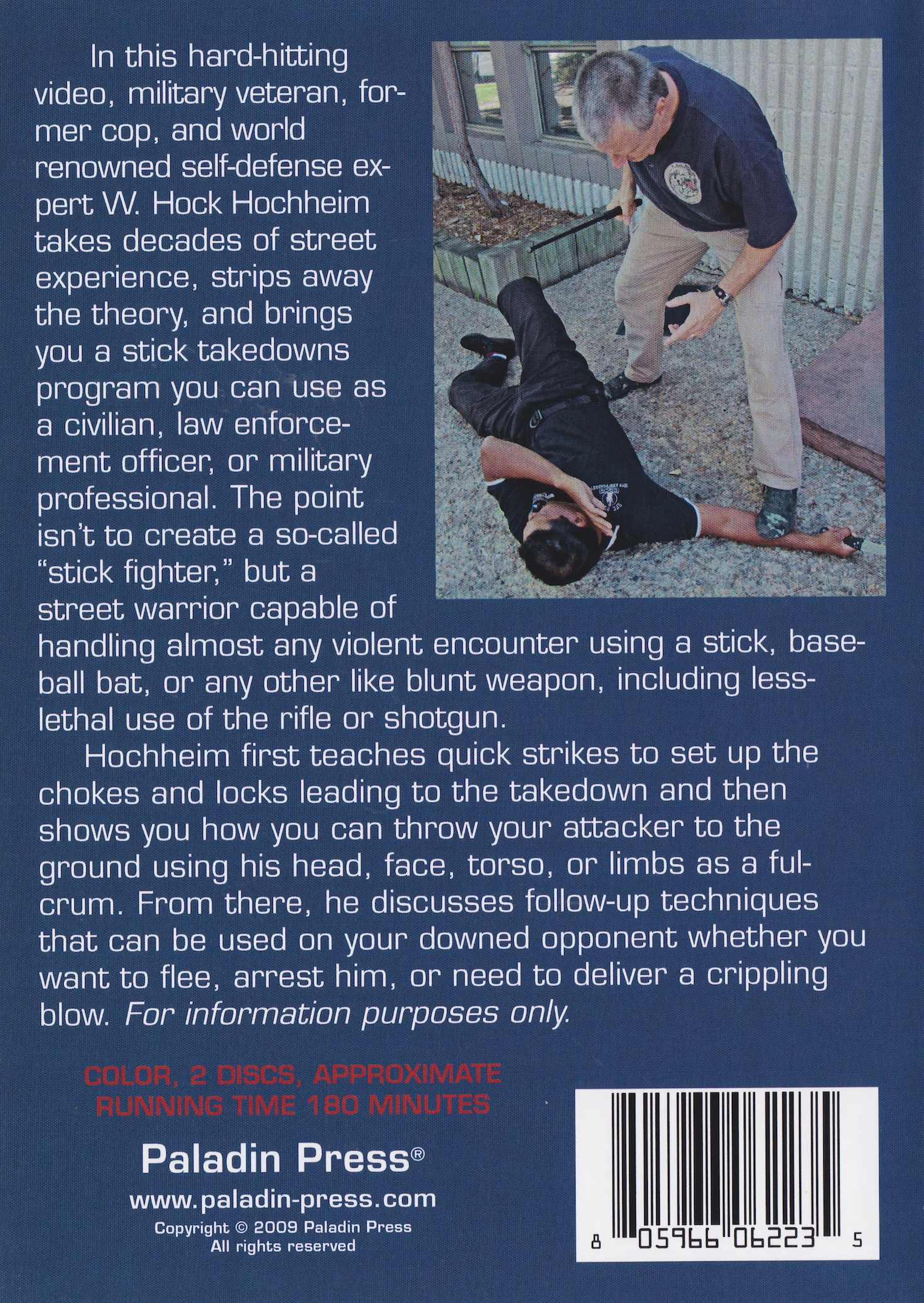 Street Stick Combat: Stick Takedowns for Hard-Core Self-Defense 2 DVD Set by Hock Hochheim