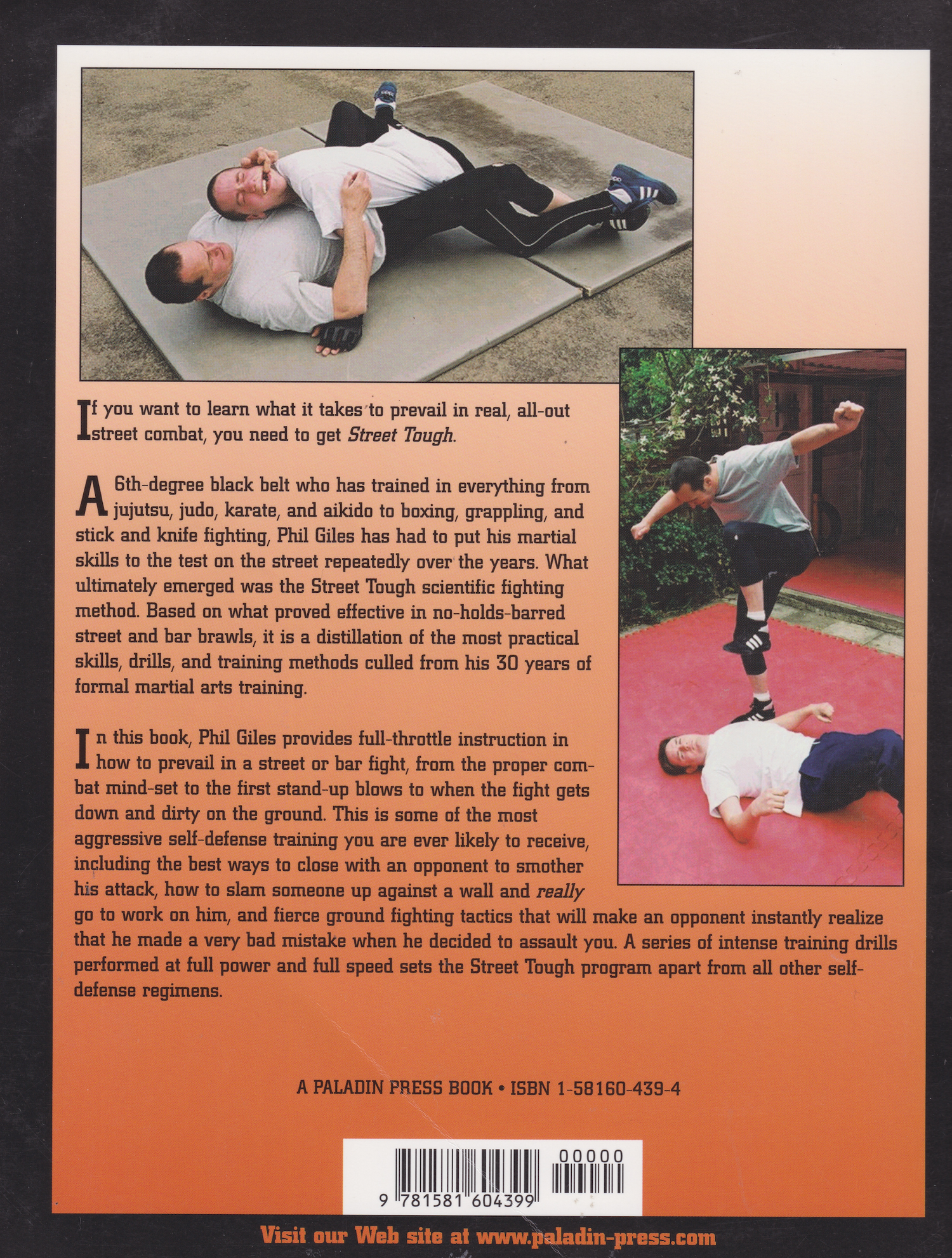 Street Tough: Hard-Core Anything Goes Streetfighting Fundamentals Book by Phil Giles (Preowned)