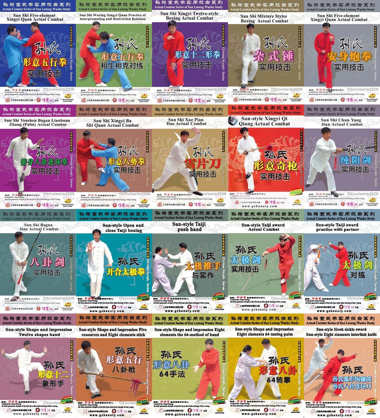 Sun Lutang Style Xingyi Tai Chi 22 DVD Set by Deng Fuming