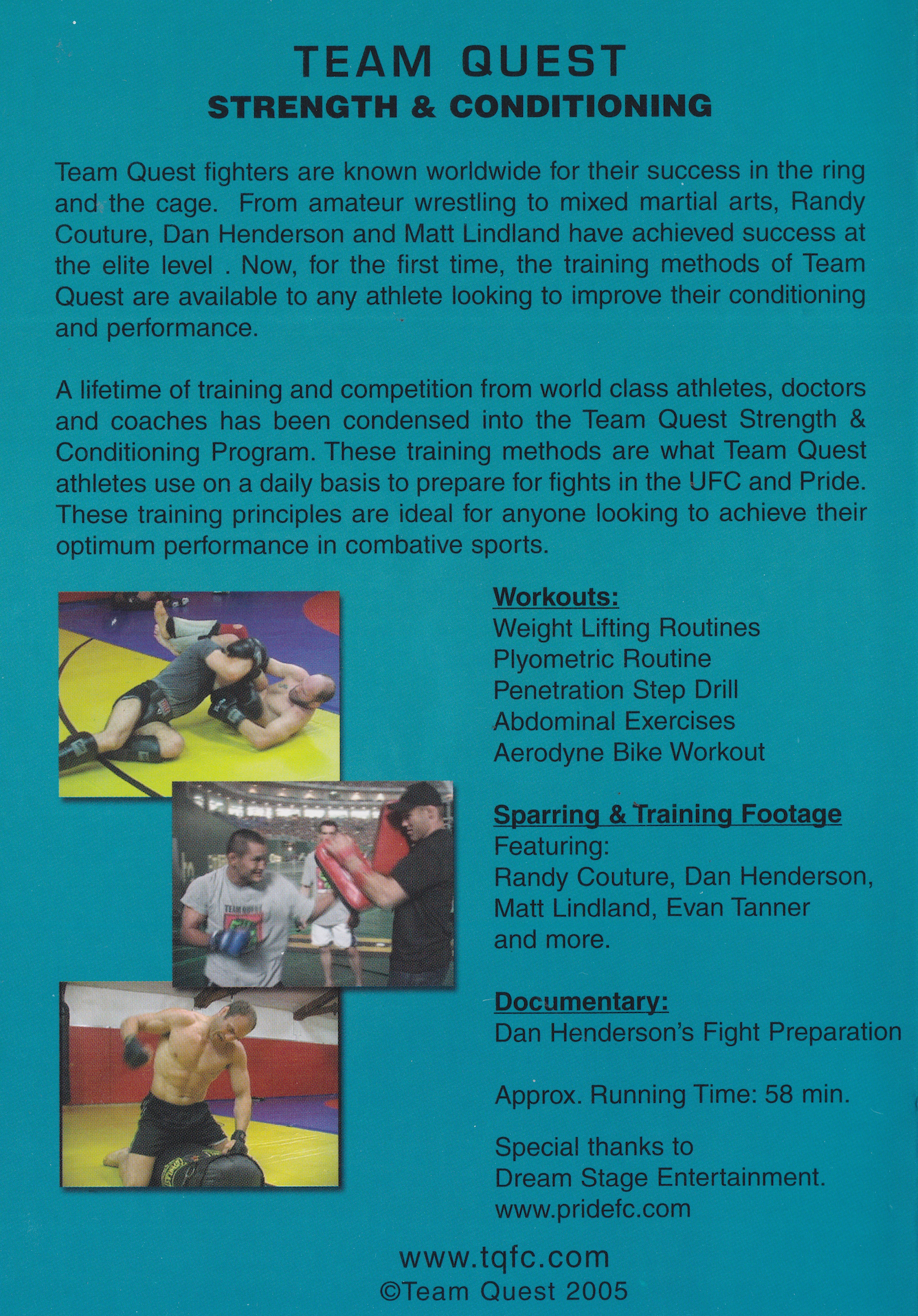 Team Quest Strength & Conditioning DVD (Preowned)