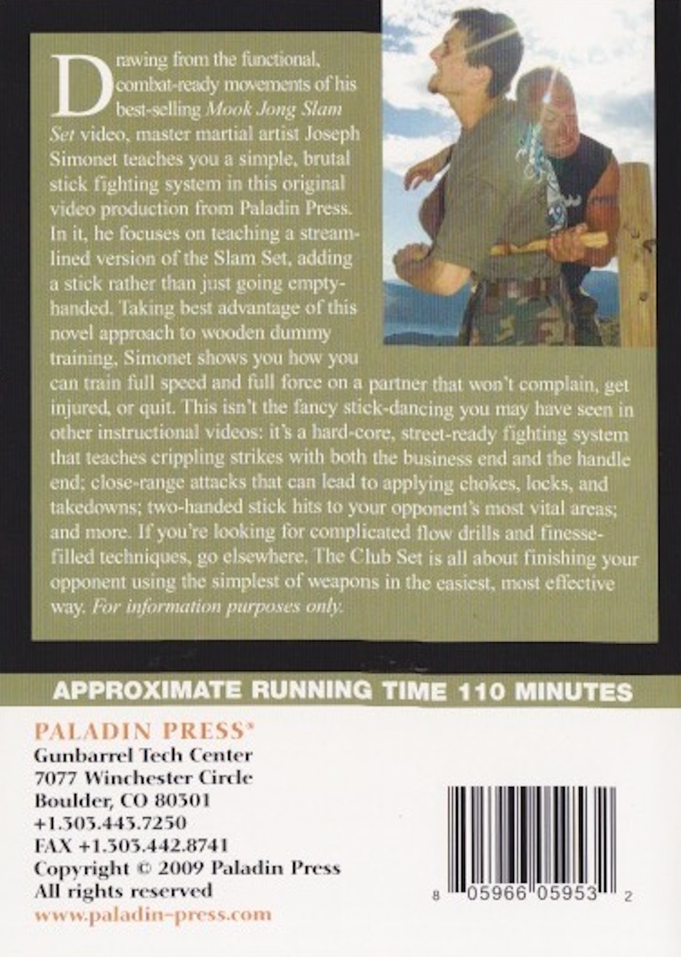 The Art & Science of Mook Jong: The Club Set DVD by Joseph Simonet