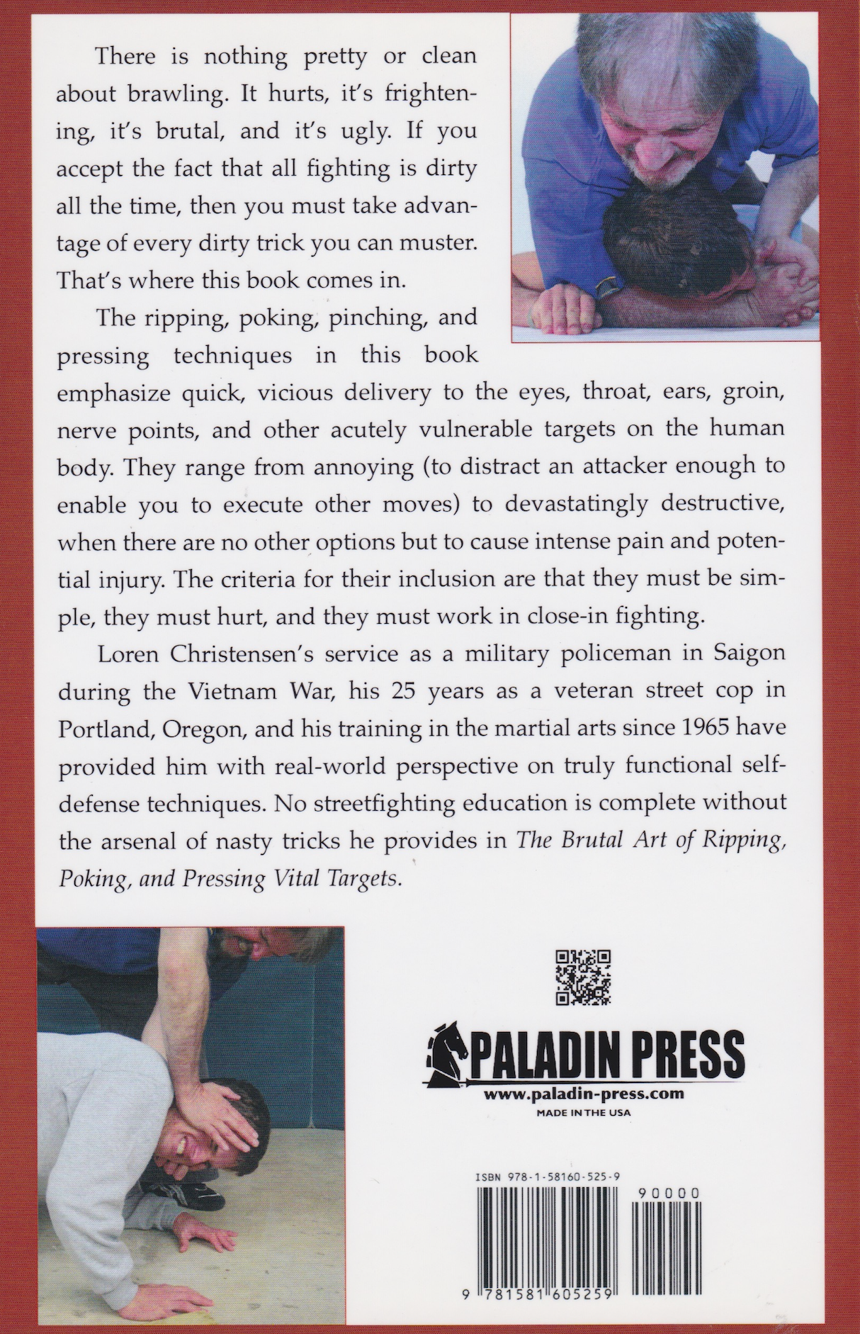 The Brutal Art of Ripping, Poking & Pressing Vital Targets Book by Loren Christenson (Preowned)