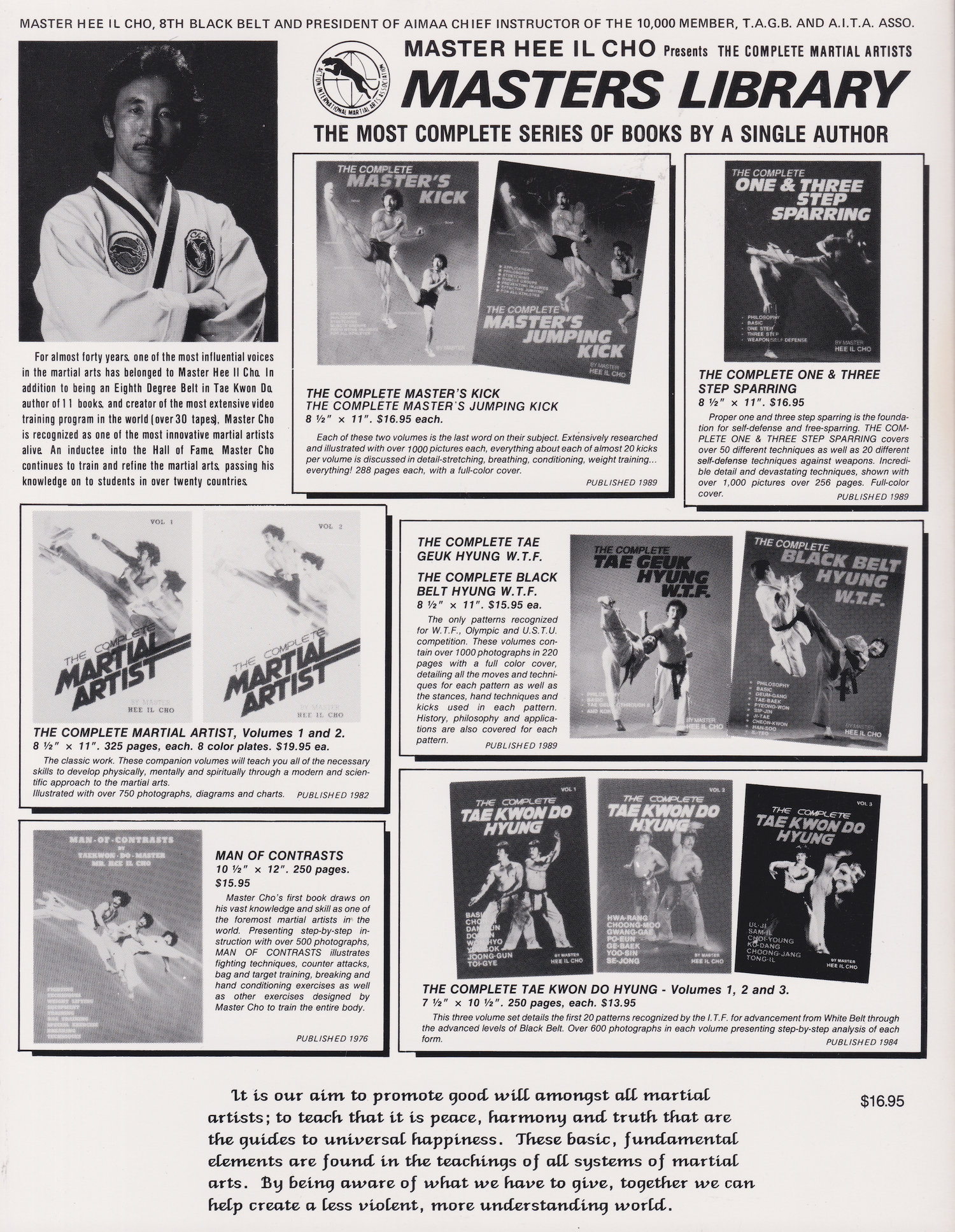 The Complete Masters Kick Book by Hee Il Cho (Preowned)