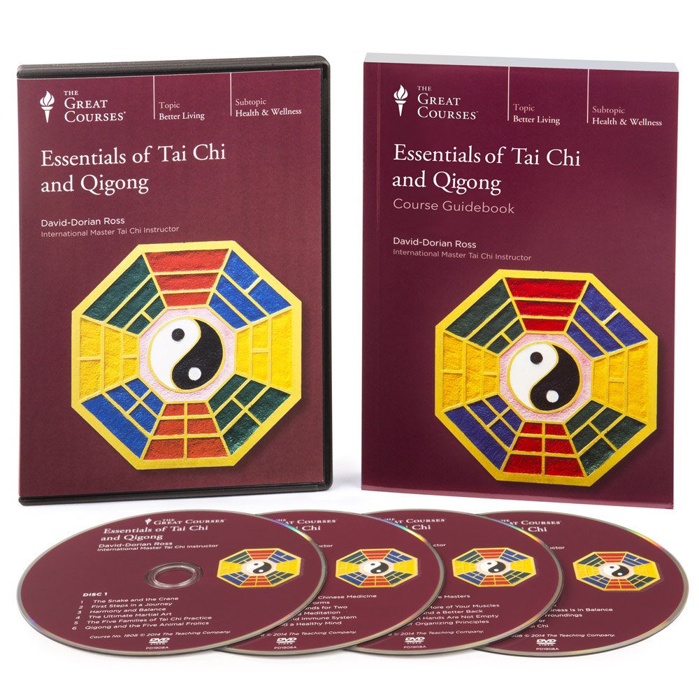 The Great Courses: Essentials of Tai Chi & Qigong Book & 4 DVD Set by David Dorian Ross