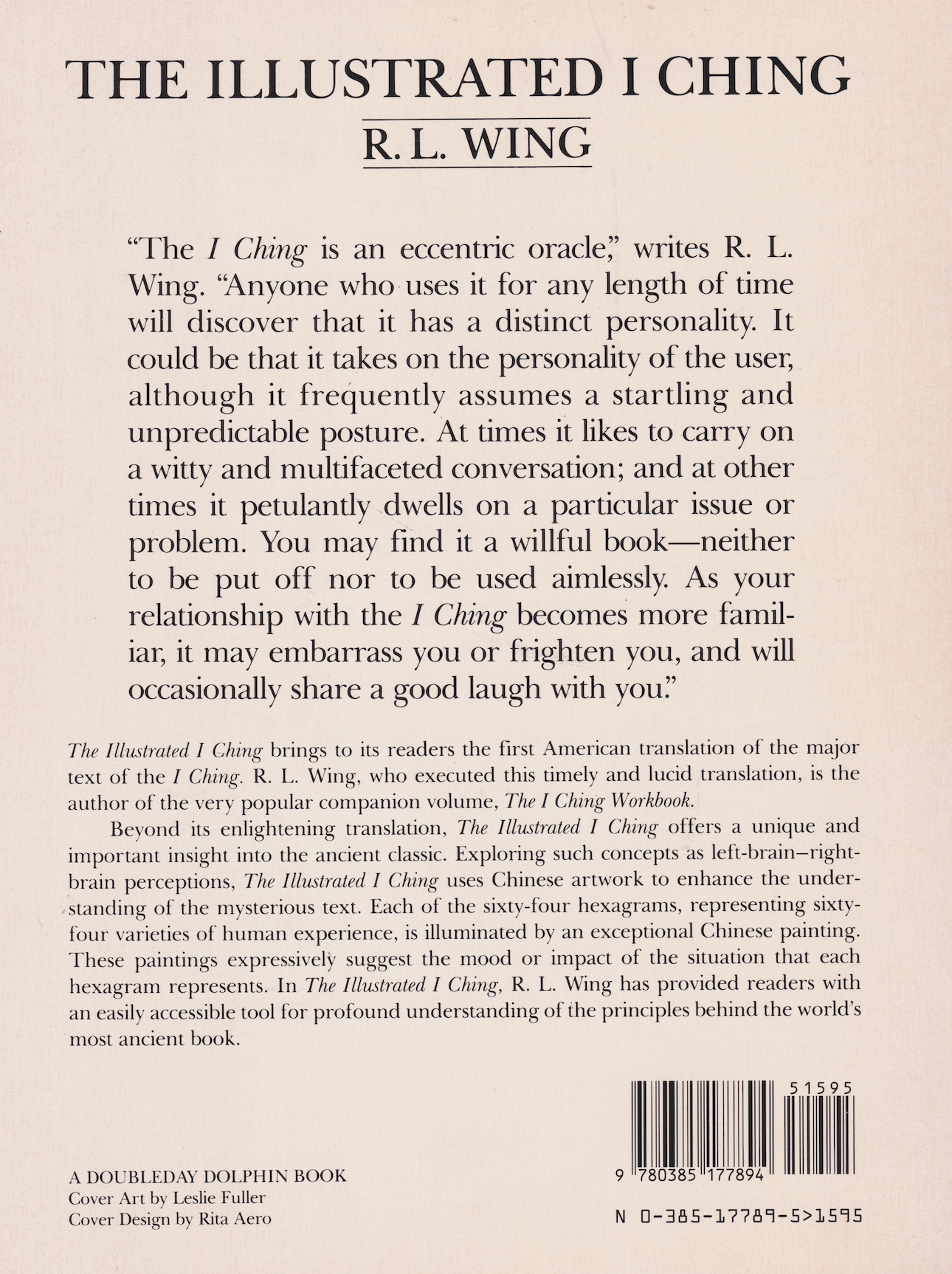 The Illustrated I Ching Book by R. L Wing (Preowned)
