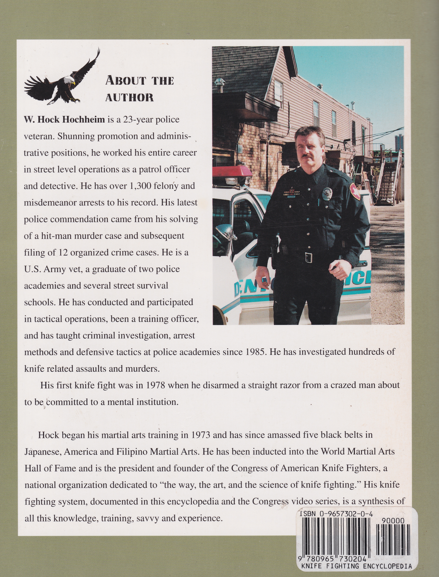 The Knife Fighting Encyclopedia Book by Hock Hochheim (Preowned)