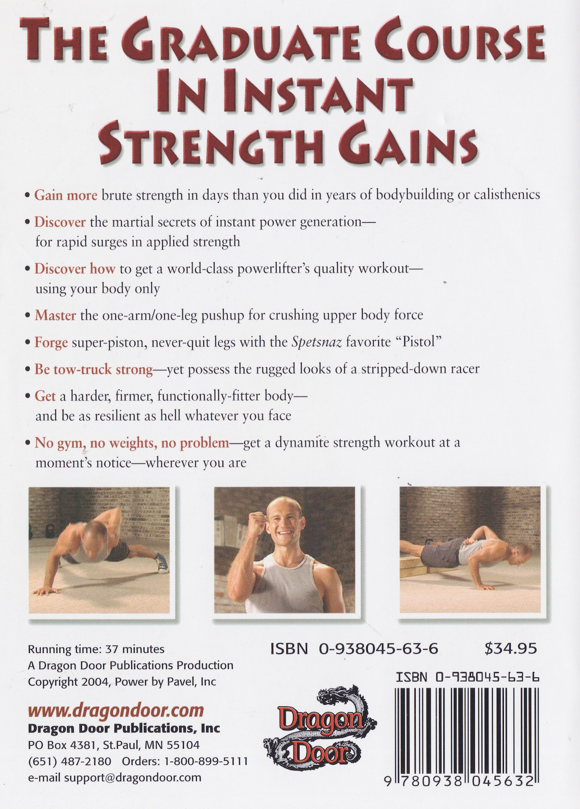 The Naked Warrior: Master the Secrets of the Super-Strong--Using Bodyweight Exercises Only DVD by Pavel Tsatsouline (Preowned)