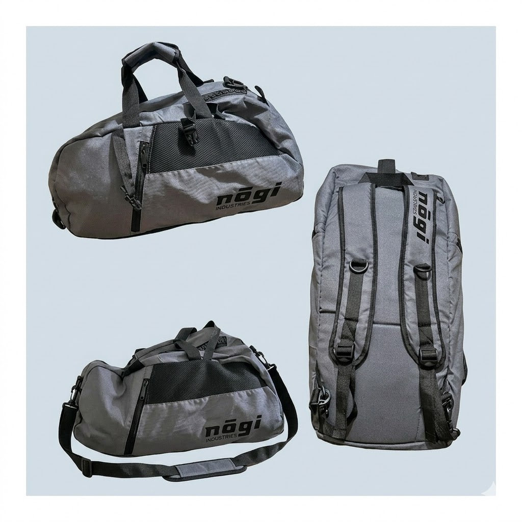 The Tri-Carrier Convertible Large Gear Bag by Nogi Industries - GRAY