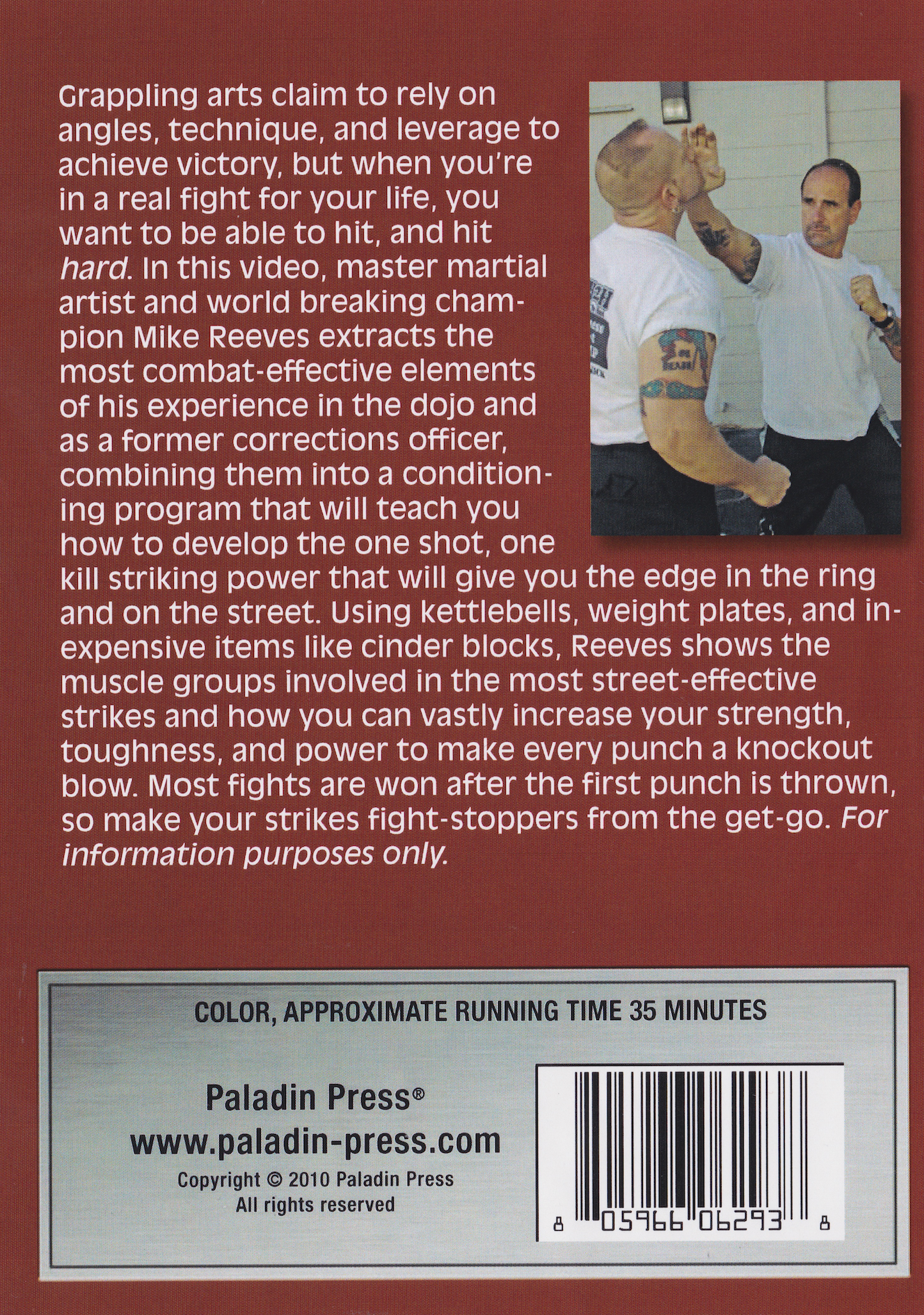 Thunderstrikes: How to Develop One Shot, One Kill Striking Power DVD by Mike Reeves & Robert Yetman Jr