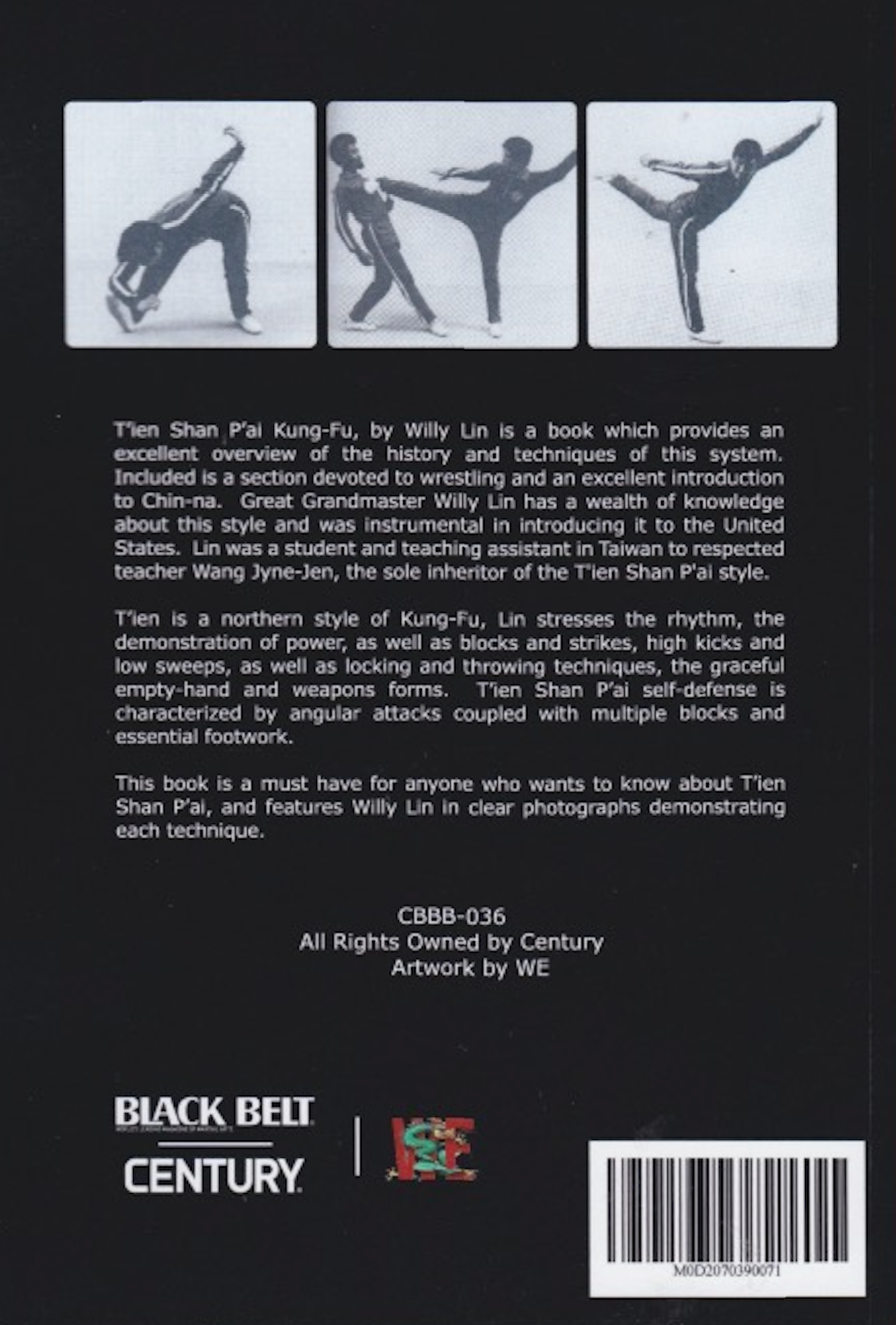 Tien Shan Pai Kung Fu Book by Willy Lin