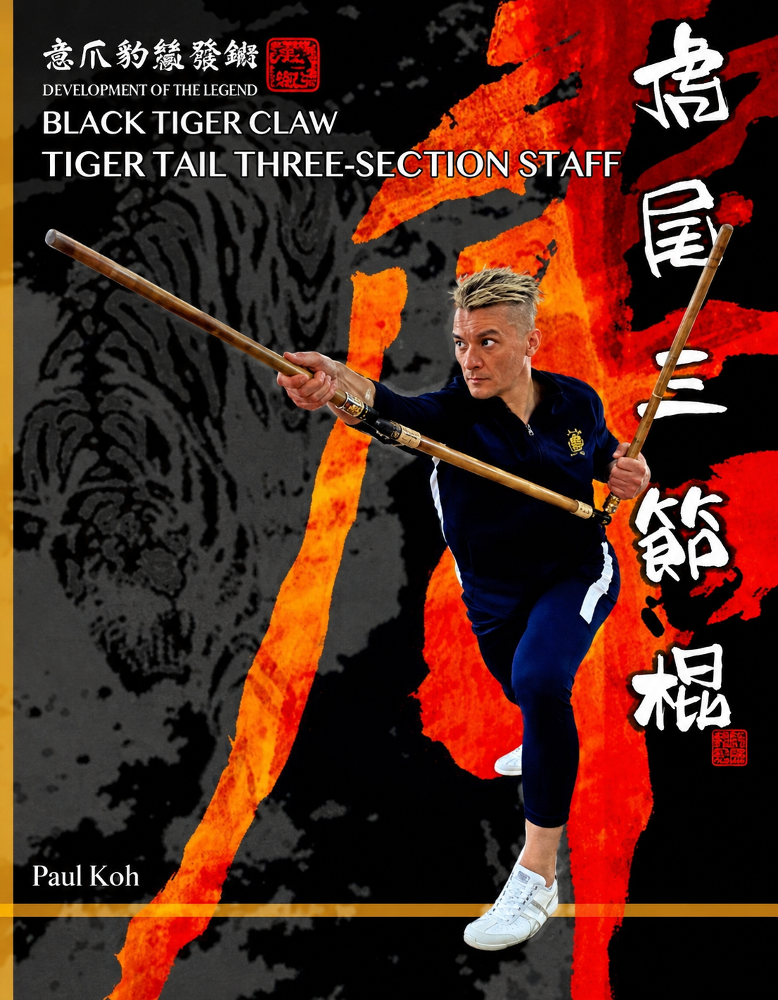 Tiger Tail Three-Section Staff Book by Paul Koh