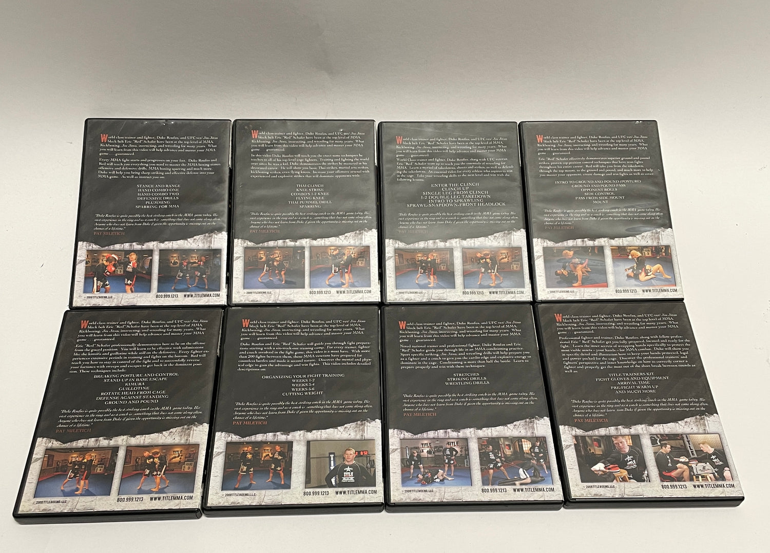 Title MMA 8 Instructional Series DVD Set with Duke Roufus & Eric Schafer (Preowned)