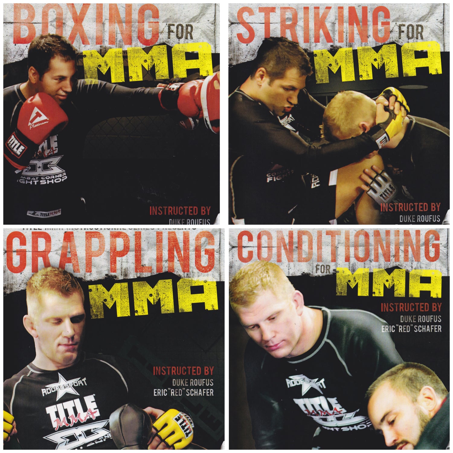 Title MMA Instructional Series 4 DVD Set with Duke Roufus & Eric Schafer (Preowned)