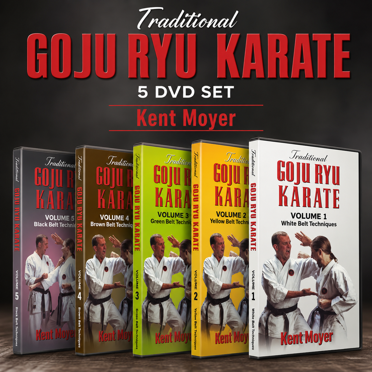 Traditional Goju Ryu Karate 5 DVD Set by Kent Moyer