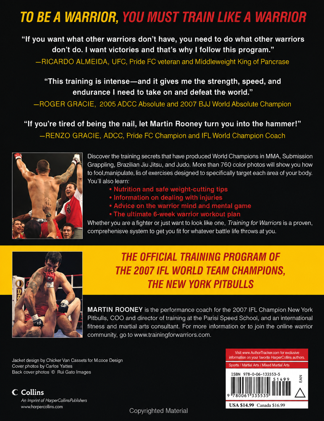 Training for Warriors: The Ultimate Mixed Martial Arts Workout Book by Martin Rooney