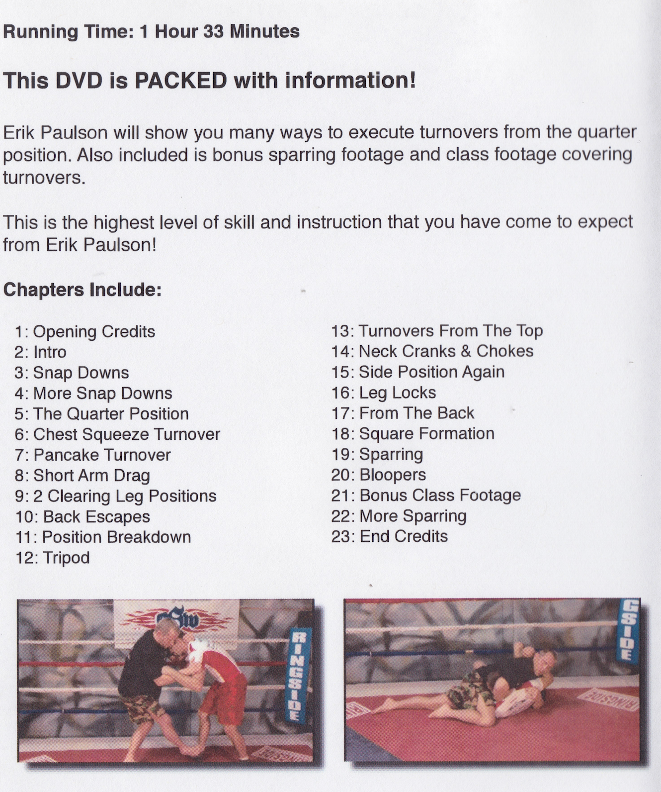Turnovers from the Quarter Position DVD by Erik Paulson