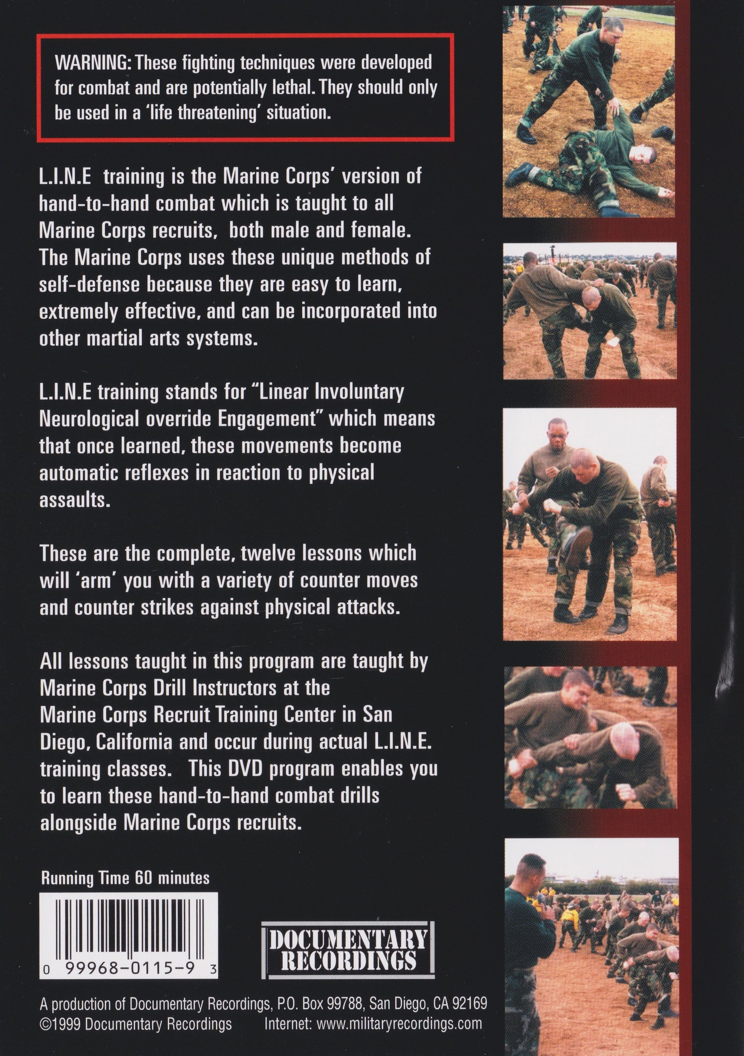 USMC LINE Training - Hand To Hand Combat DVD (Preowned)