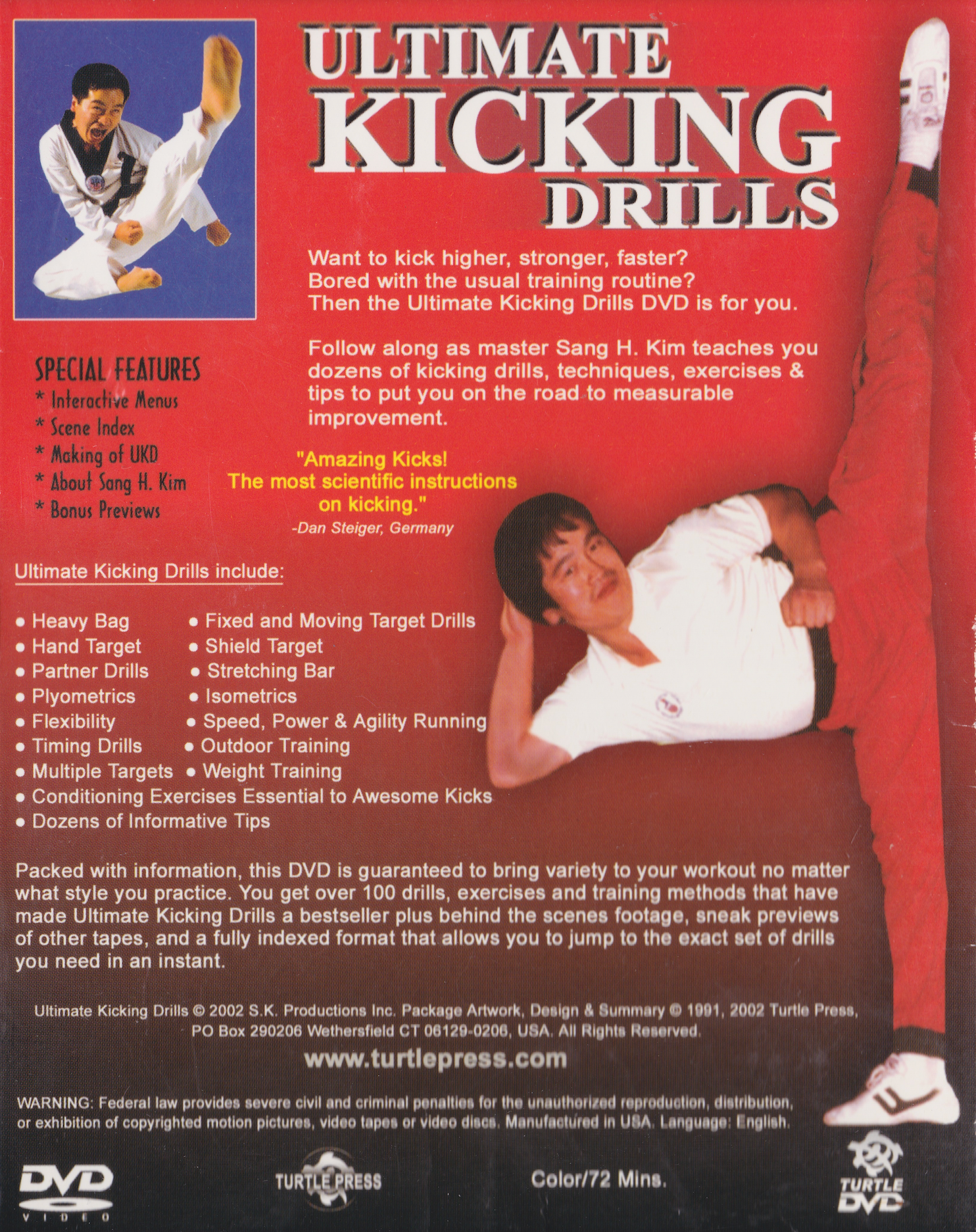 Ultimate Kicking Drills DVD by Sang Kim (Preowned)