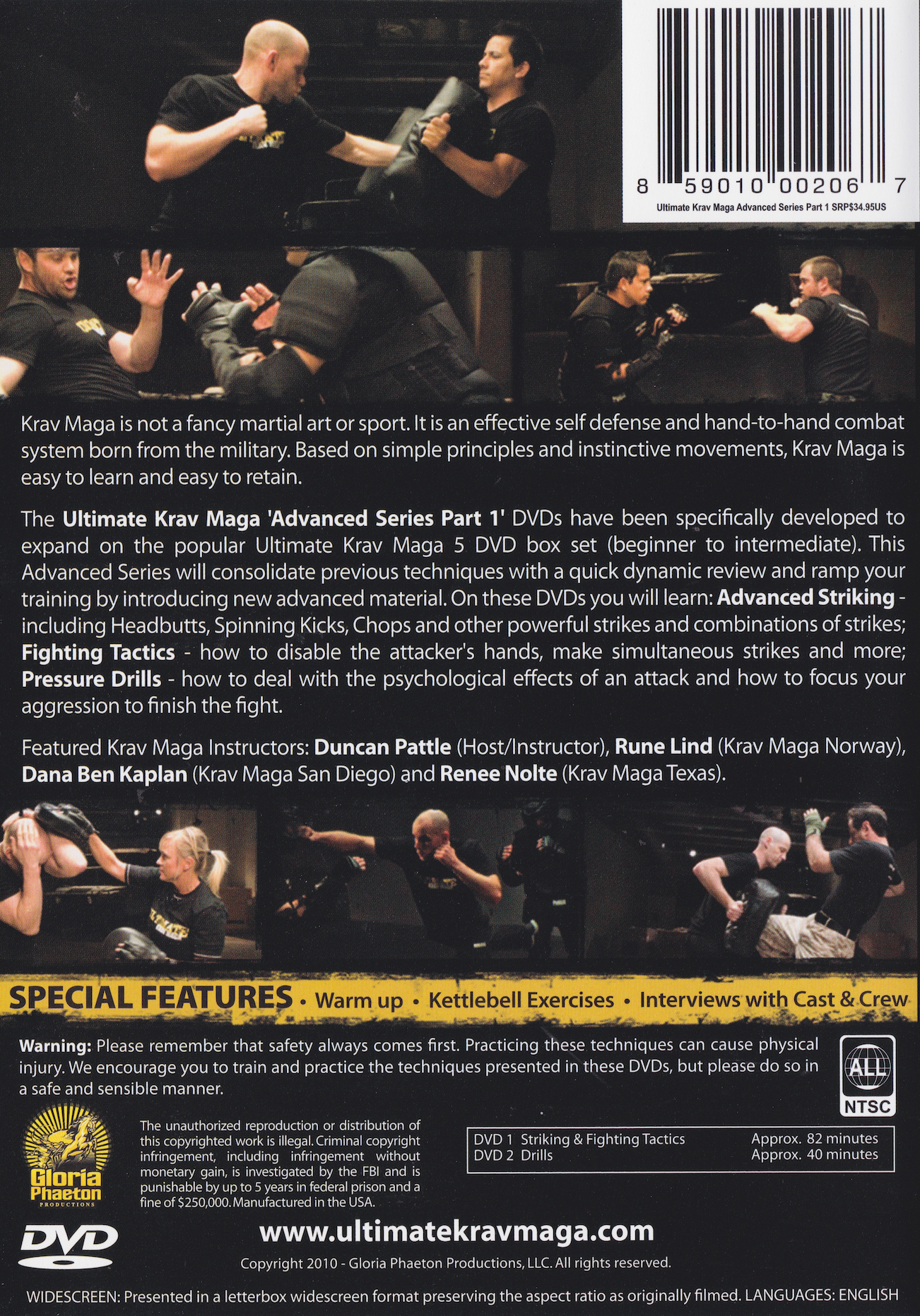 Ultimate Krav Maga Advanced Series Part 1: Striking, Fighting Tactics & Drills 2 DVD Set
