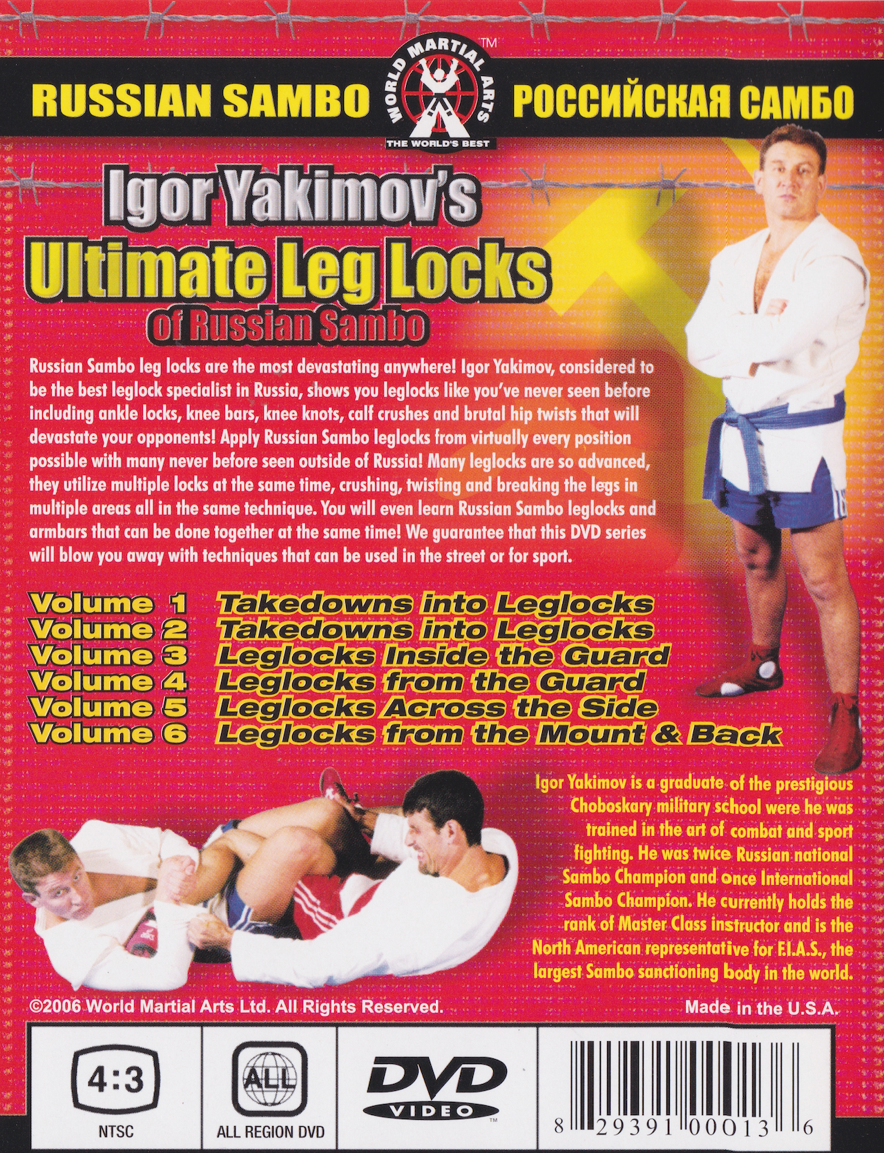 Ultimate Leg Locks Of Russian Sambo 6 DVD Set by Igor Yakimov (Preowned)