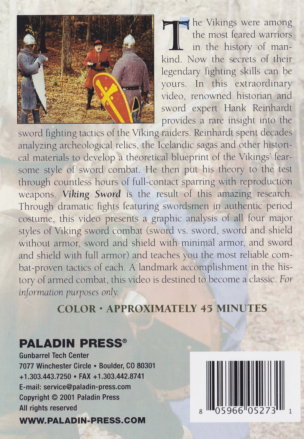 Viking Sword: How to Use the Viking Sword in Combat DVD by Hank Reinhardt