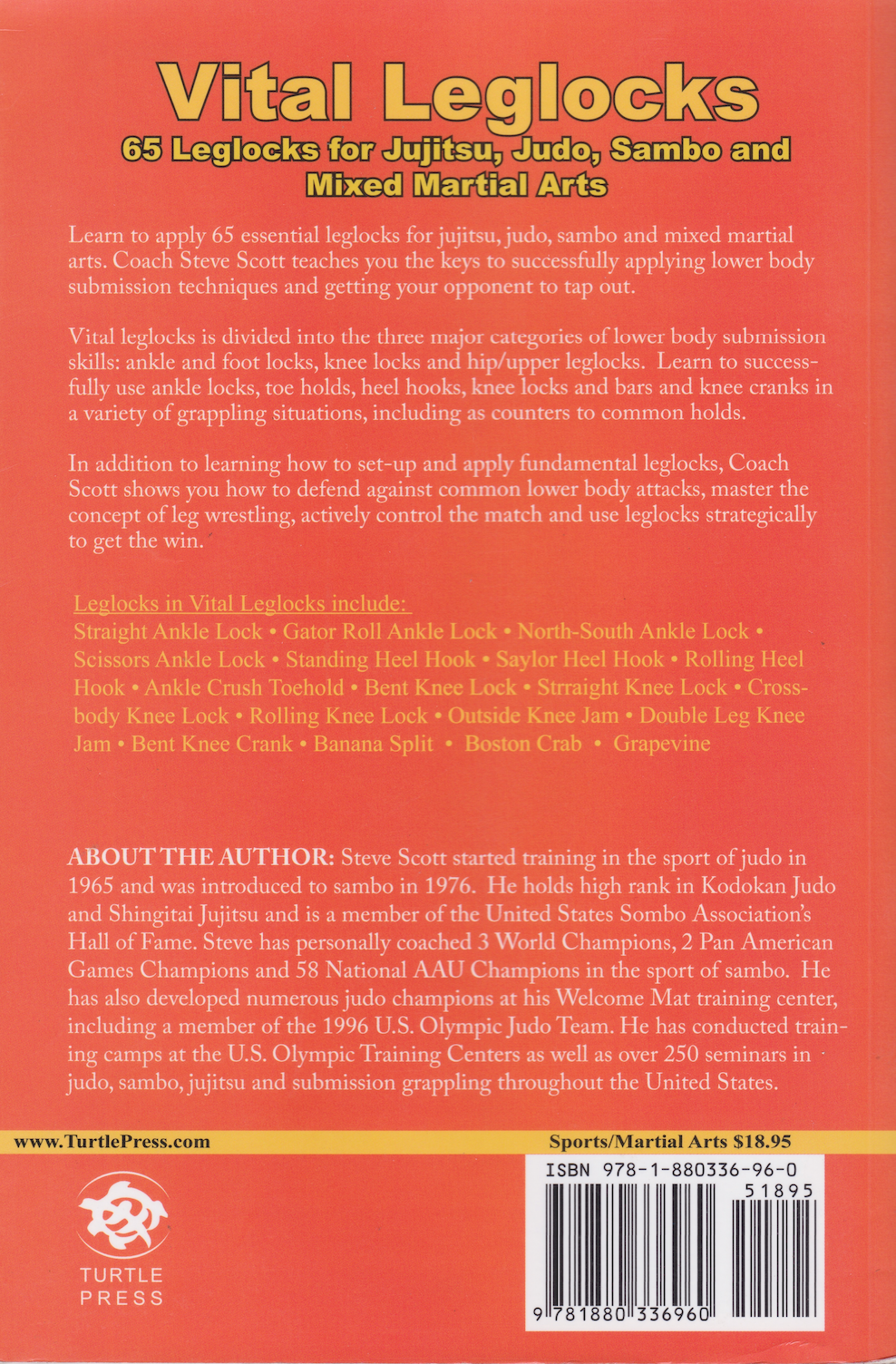 Vital Leglocks Book by Steve Scott (Preowned)