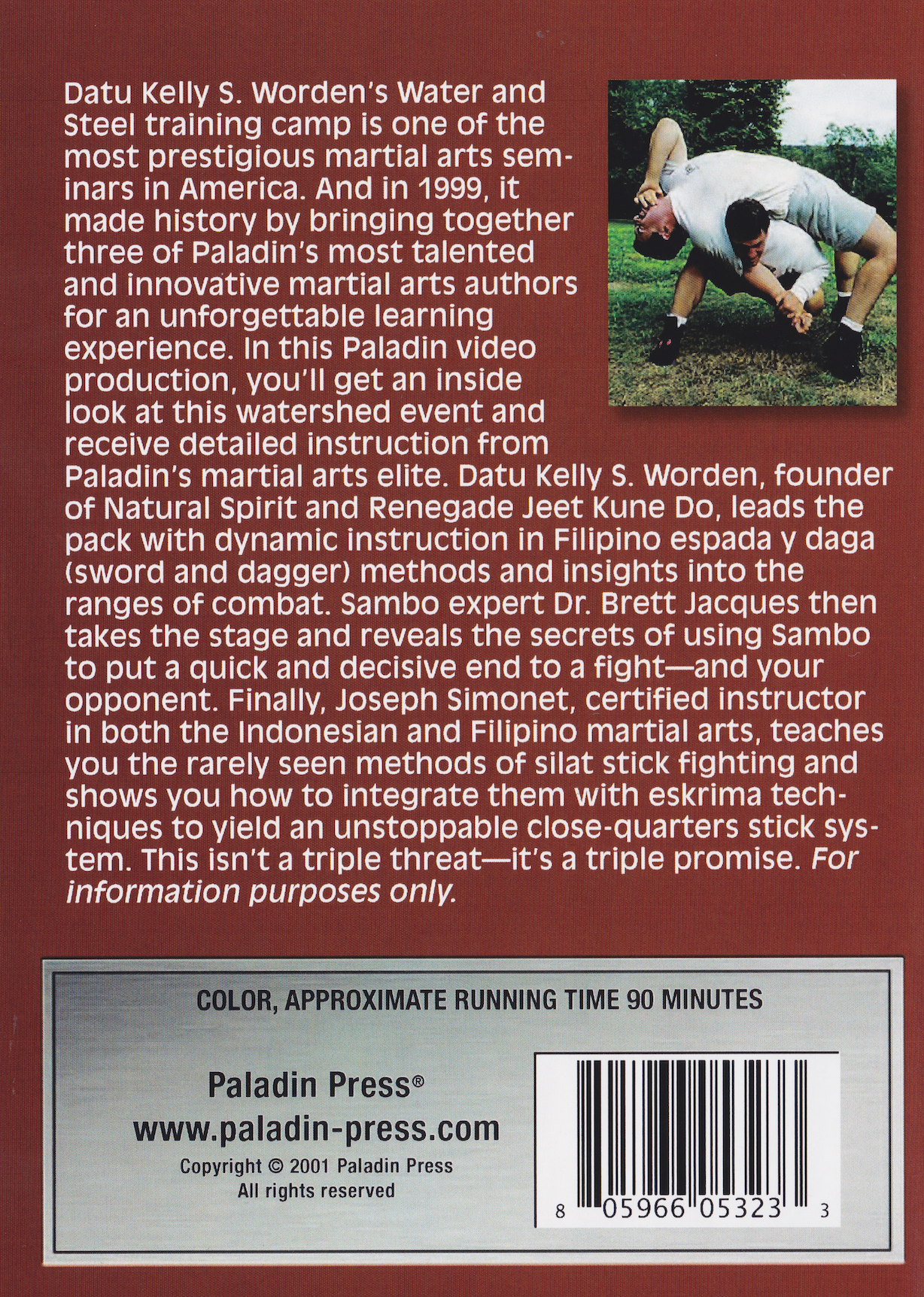 Water & Steel: Inside the Natural Spirit Training Camp DVD by Kelly Worden, Brett Jacques & Joseph Simonet