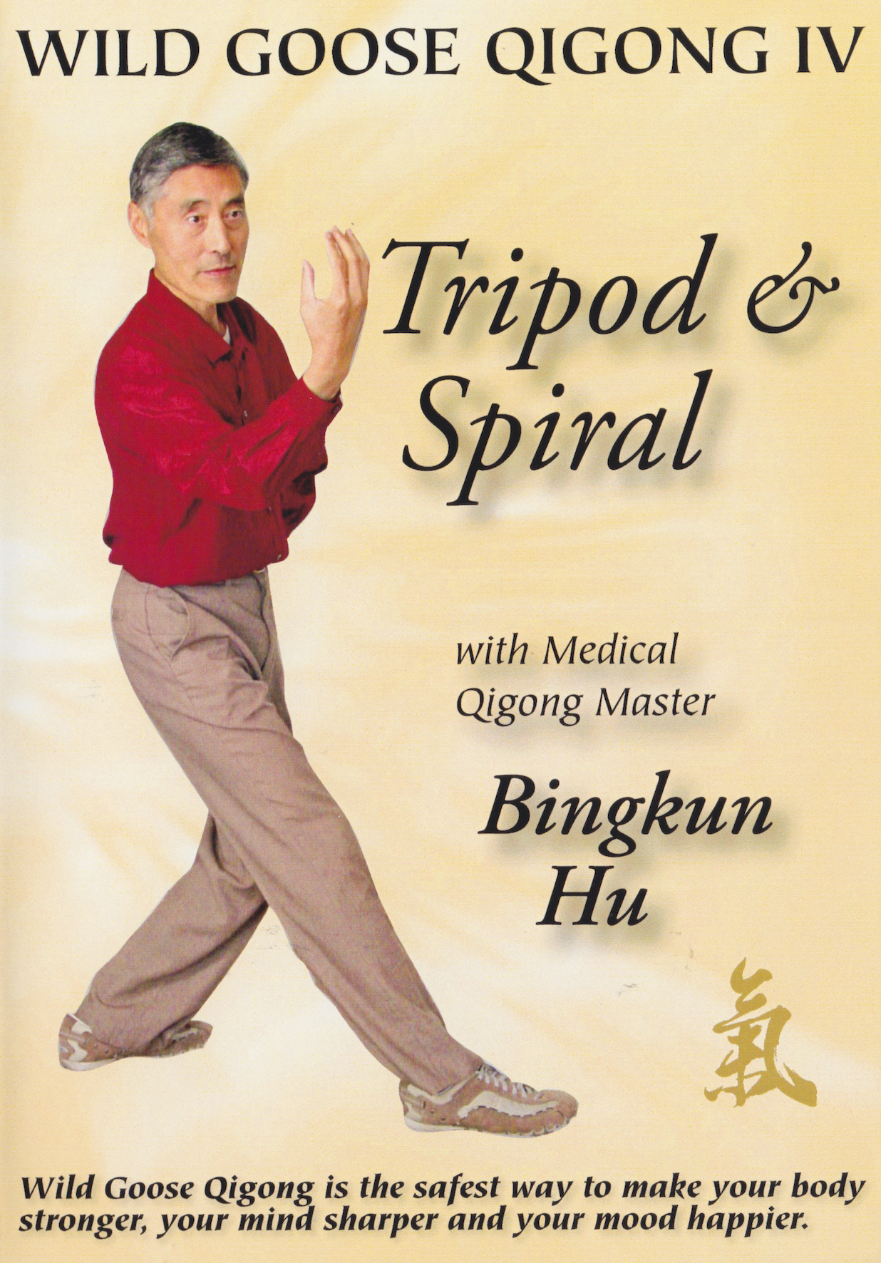 Wild Goose Qigong IV Tripod & Spiral DVD by Bingkun Hu (Preowned)