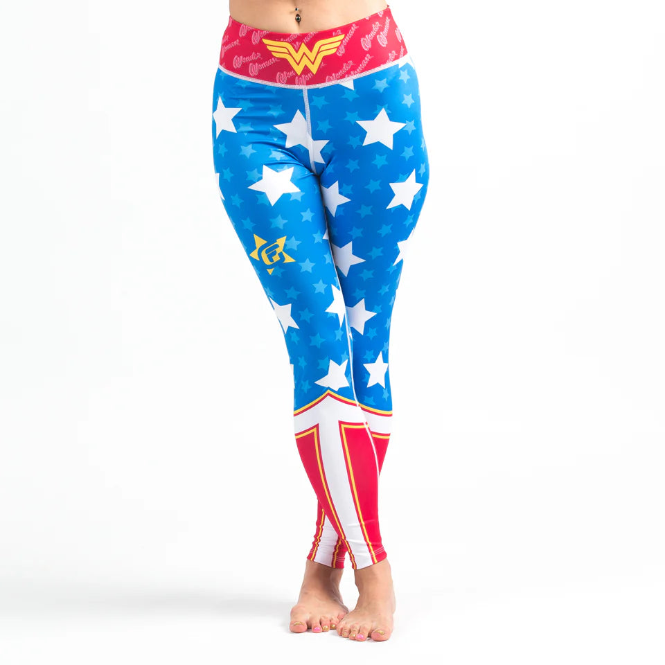 Wonder Woman BJJ Spats (Tights) (Officially Licensed)(XL ONLY)