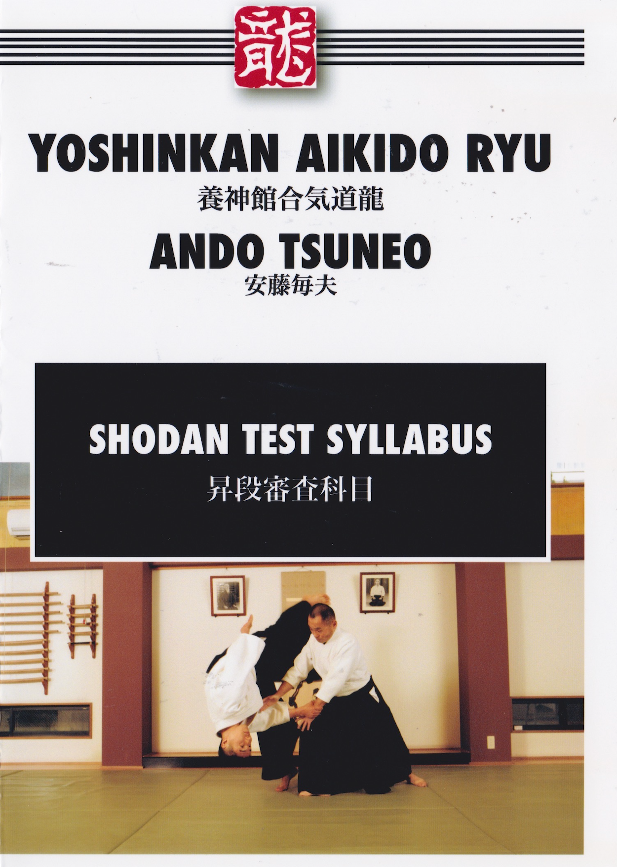 Yoshinkan Aikido Ryu Shodan Test Syllabus DVD by Tsuneo Ando