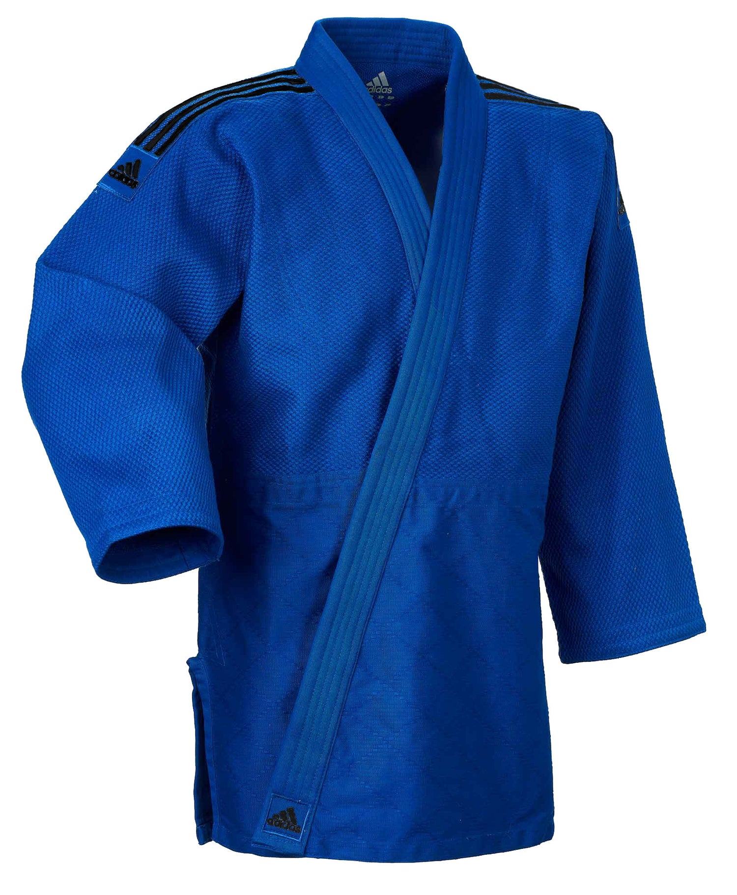 J690 Quest Blue with Black Stripes Judo Gi by Adidas
