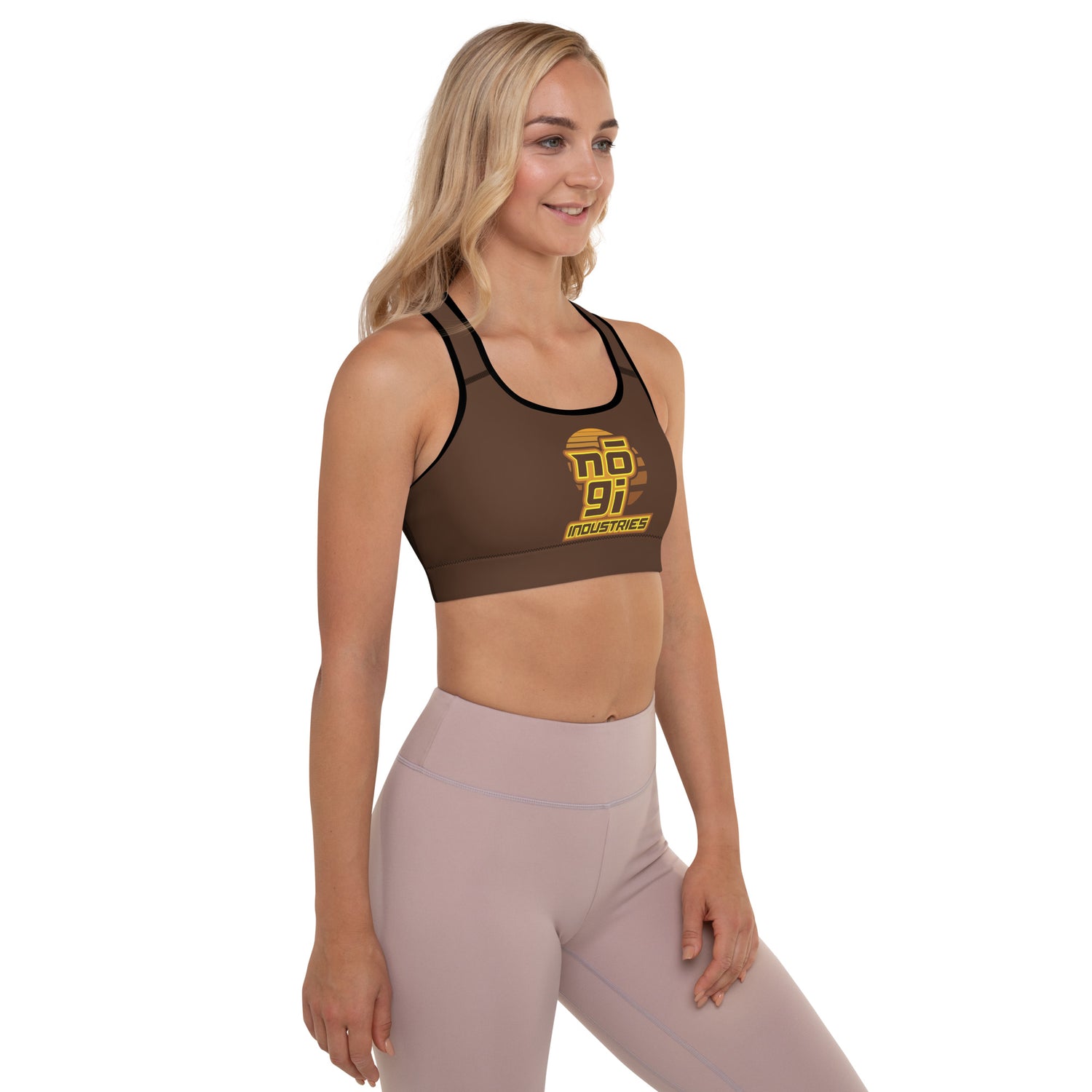 7Four BROWN Padded Sports Bra by Nogi Industries