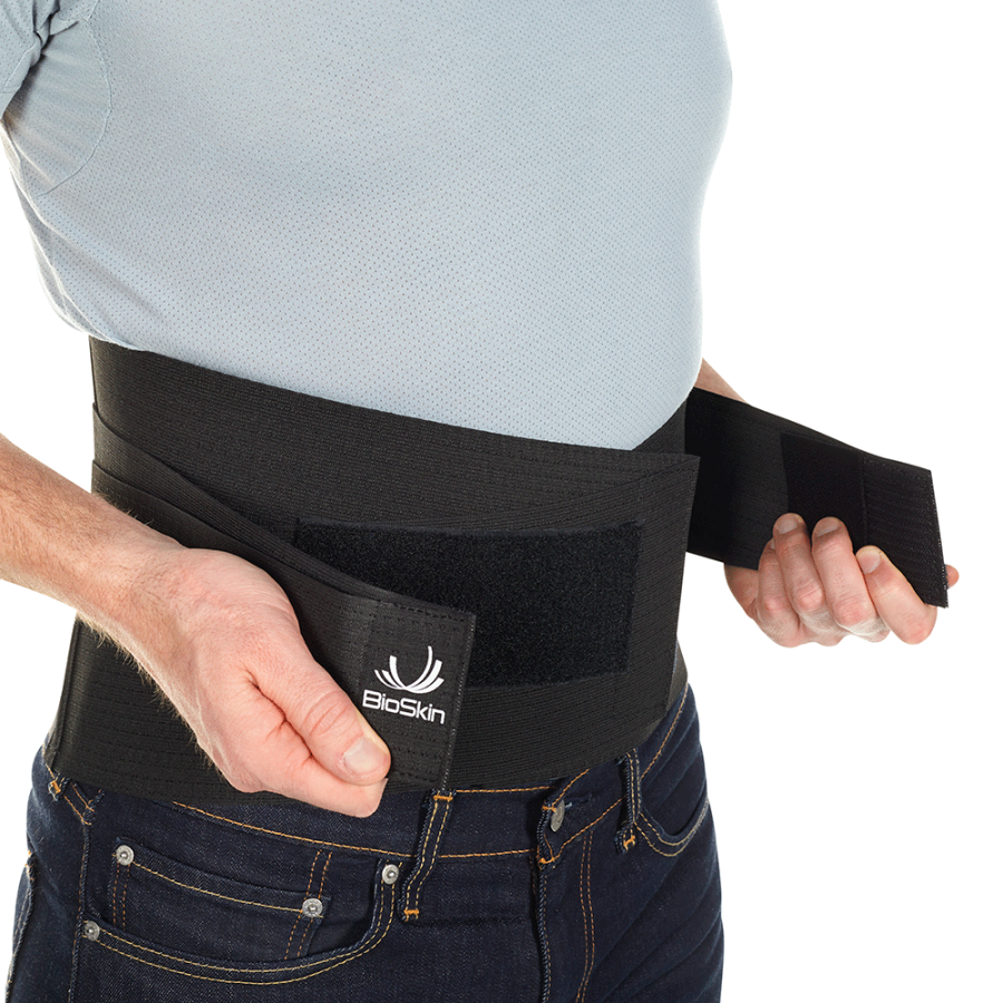 Lumbar Compression Wrap with Oval Pad by Bioskin