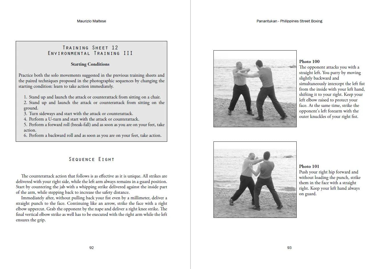 Panantukan: Philippines Street Boxing Book by Maurizio Maltese