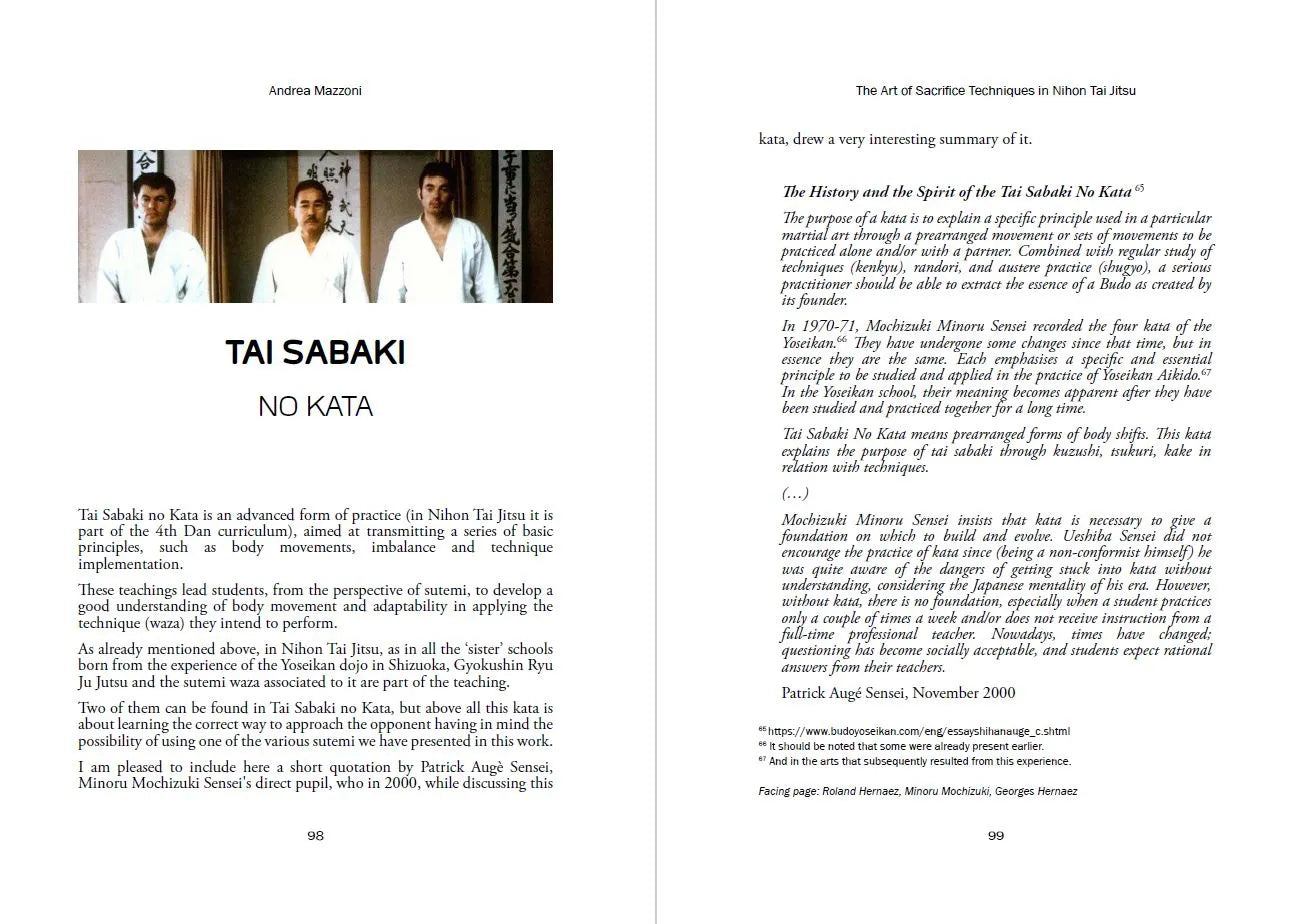 Sutemi: The Art of Sacrifice Techniques in Nihon Tai Jitsu Book by Andrea Mazzoni