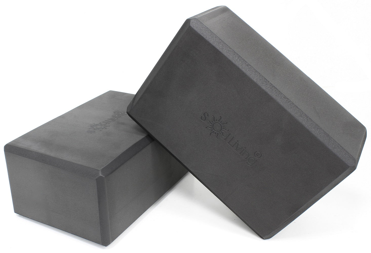 Yoga Blocks (2 Pack) — Latex-Free High-Density Foam Blocks