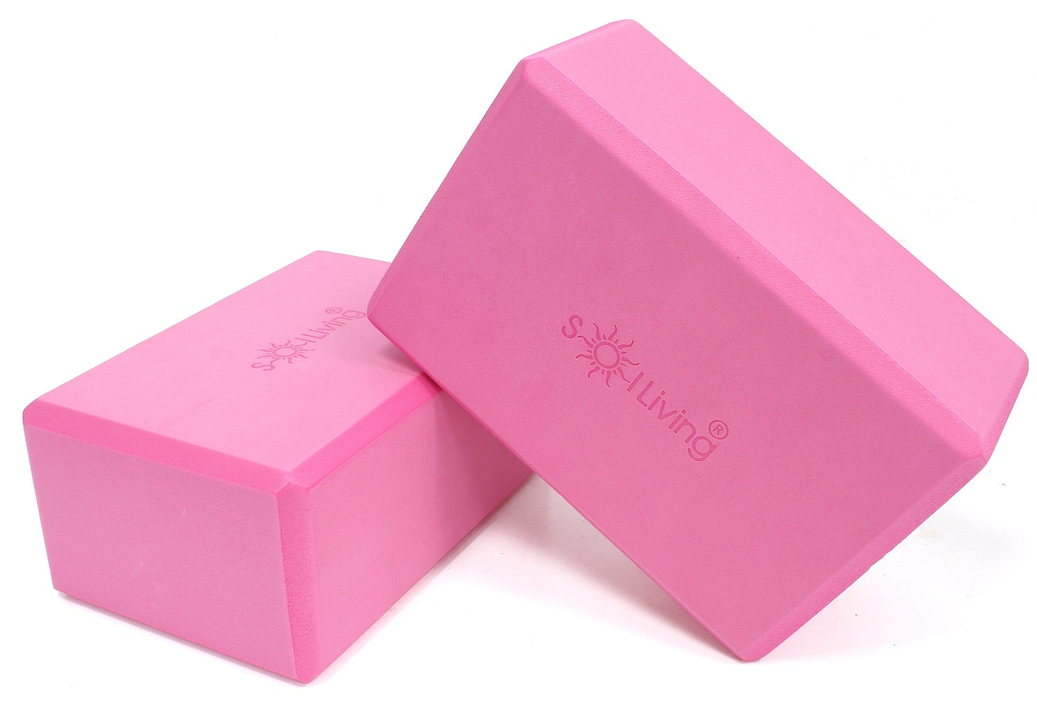 Yoga Blocks (2 Pack) — Latex-Free High-Density Foam Blocks