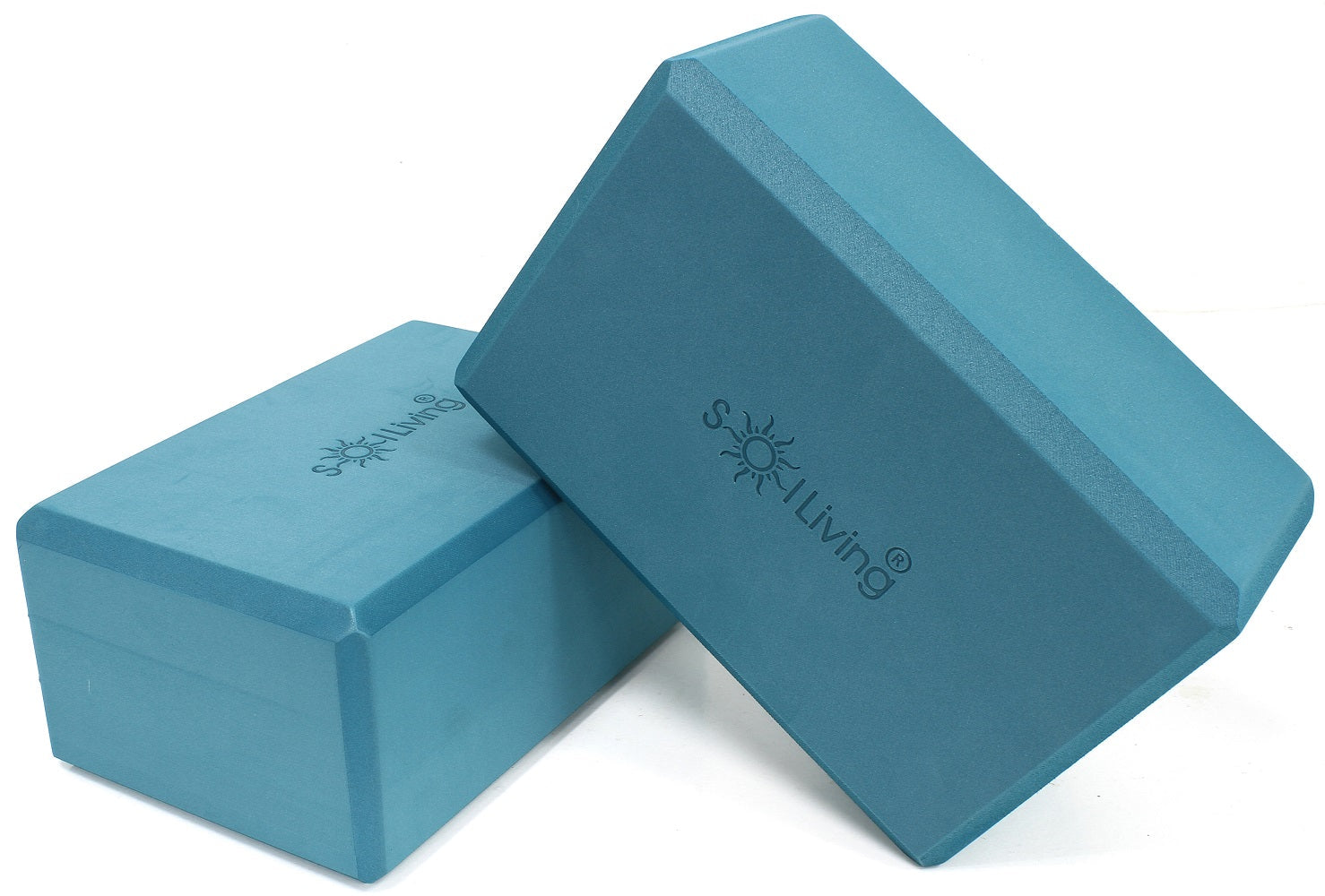 Yoga Blocks (2 Pack) — Latex-Free High-Density Foam Blocks