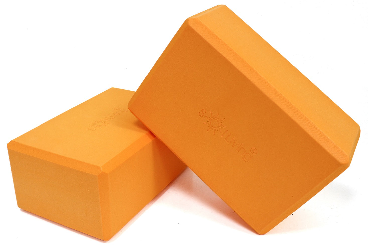 Yoga Blocks (2 Pack) — Latex-Free High-Density Foam Blocks
