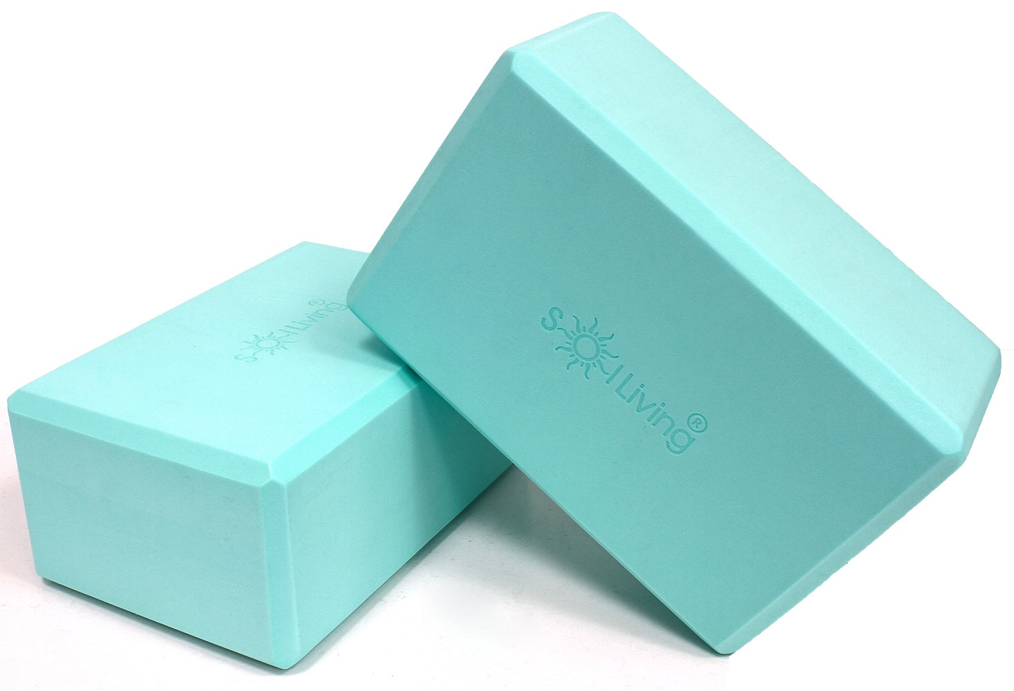 Yoga Blocks (2 Pack) — Latex-Free High-Density Foam Blocks