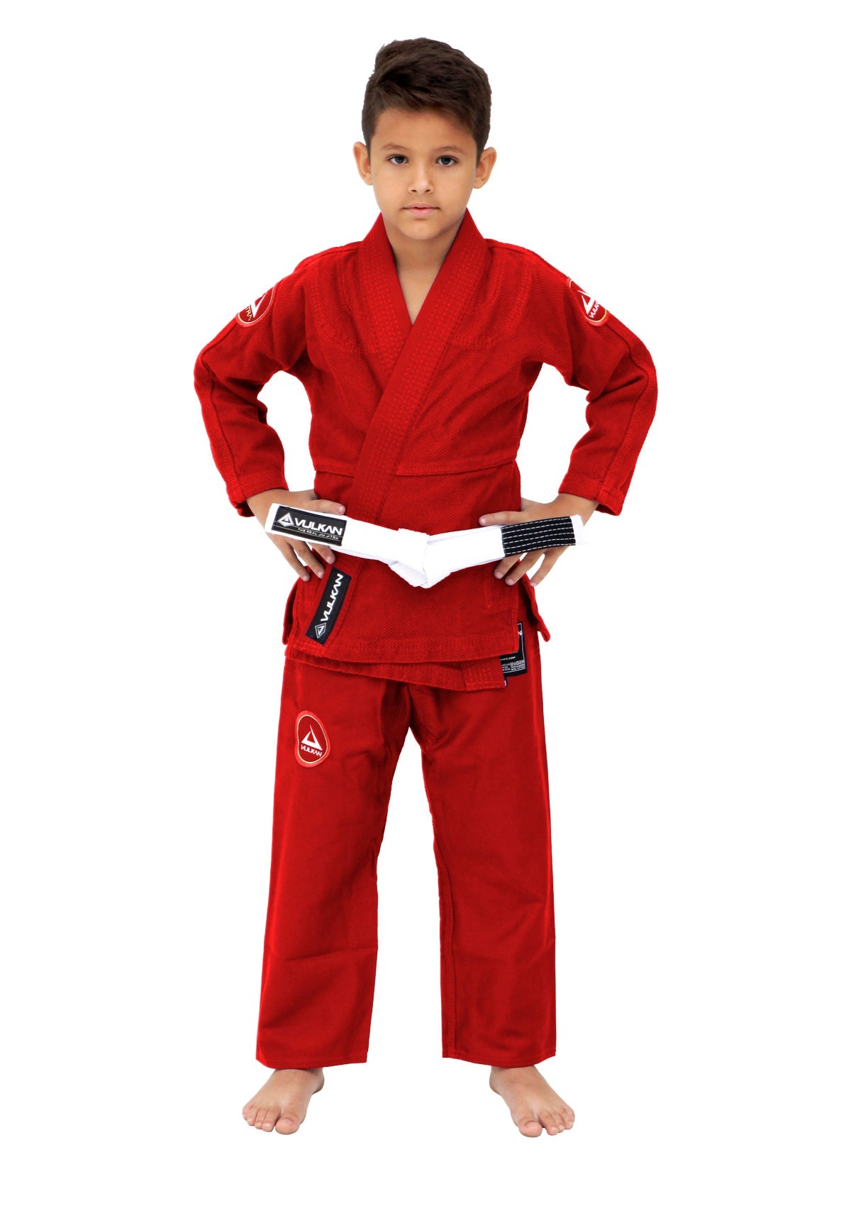 ULTRA LIGHT NEO KIDS Jiu Jitsu Gi (Red) by Vulkan
