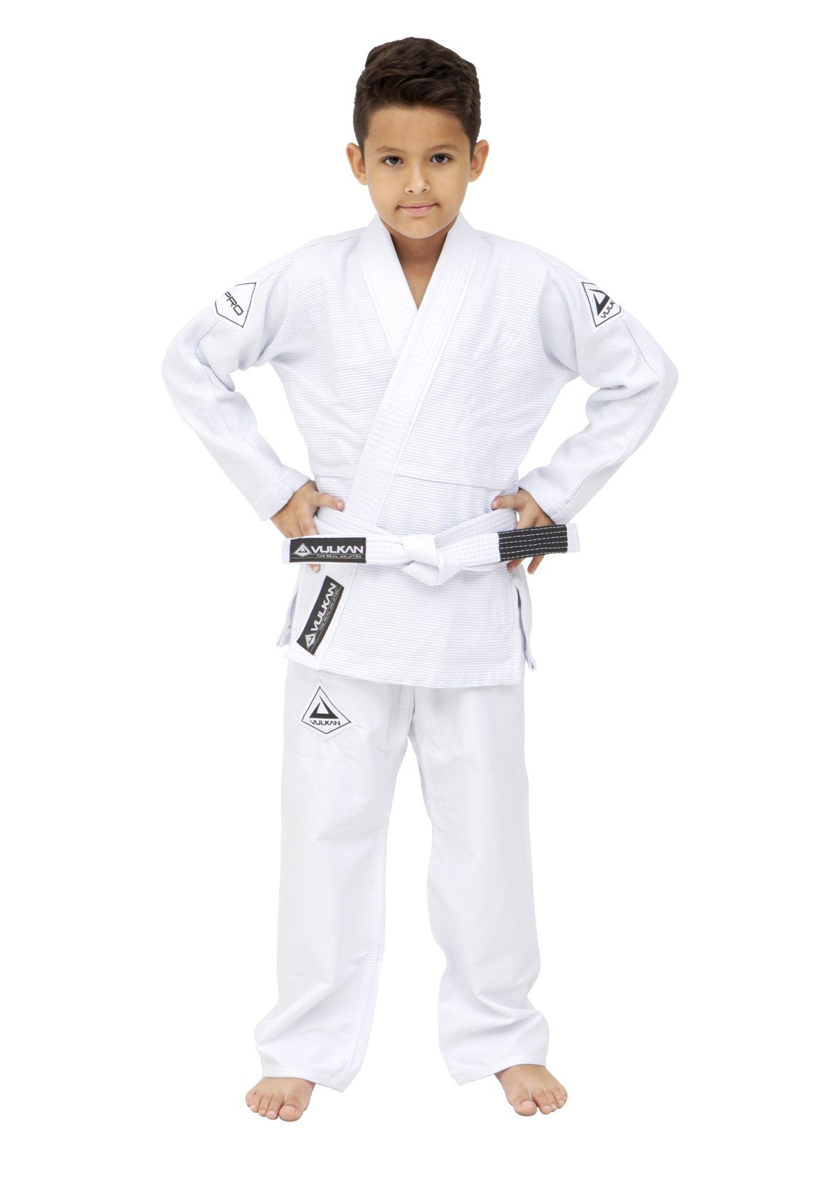 PRO EVOLUTION KIDS Jiu-Jitsu Gi (White) by Vulkan